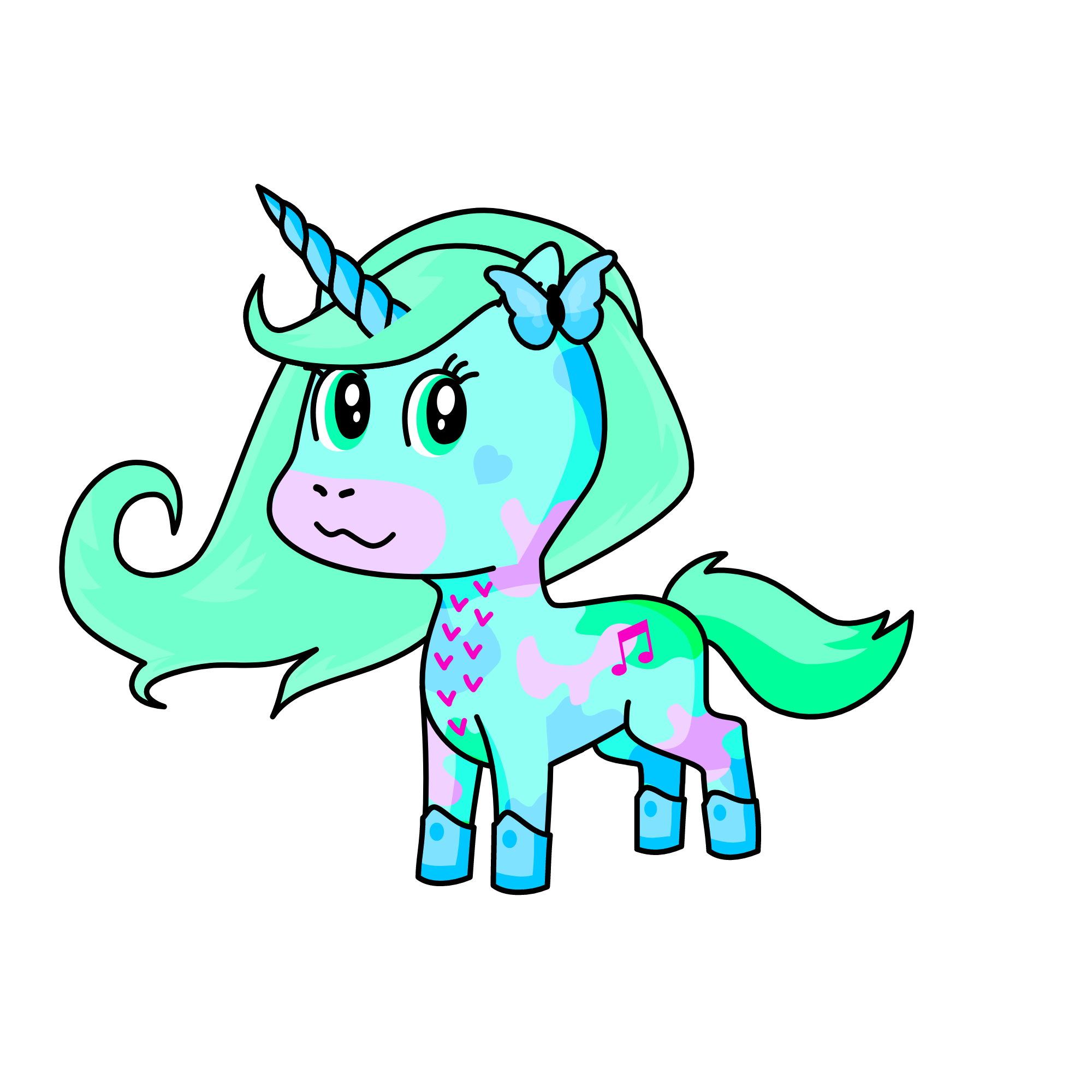 Bella the Butterfly Unicorn, the unicorn