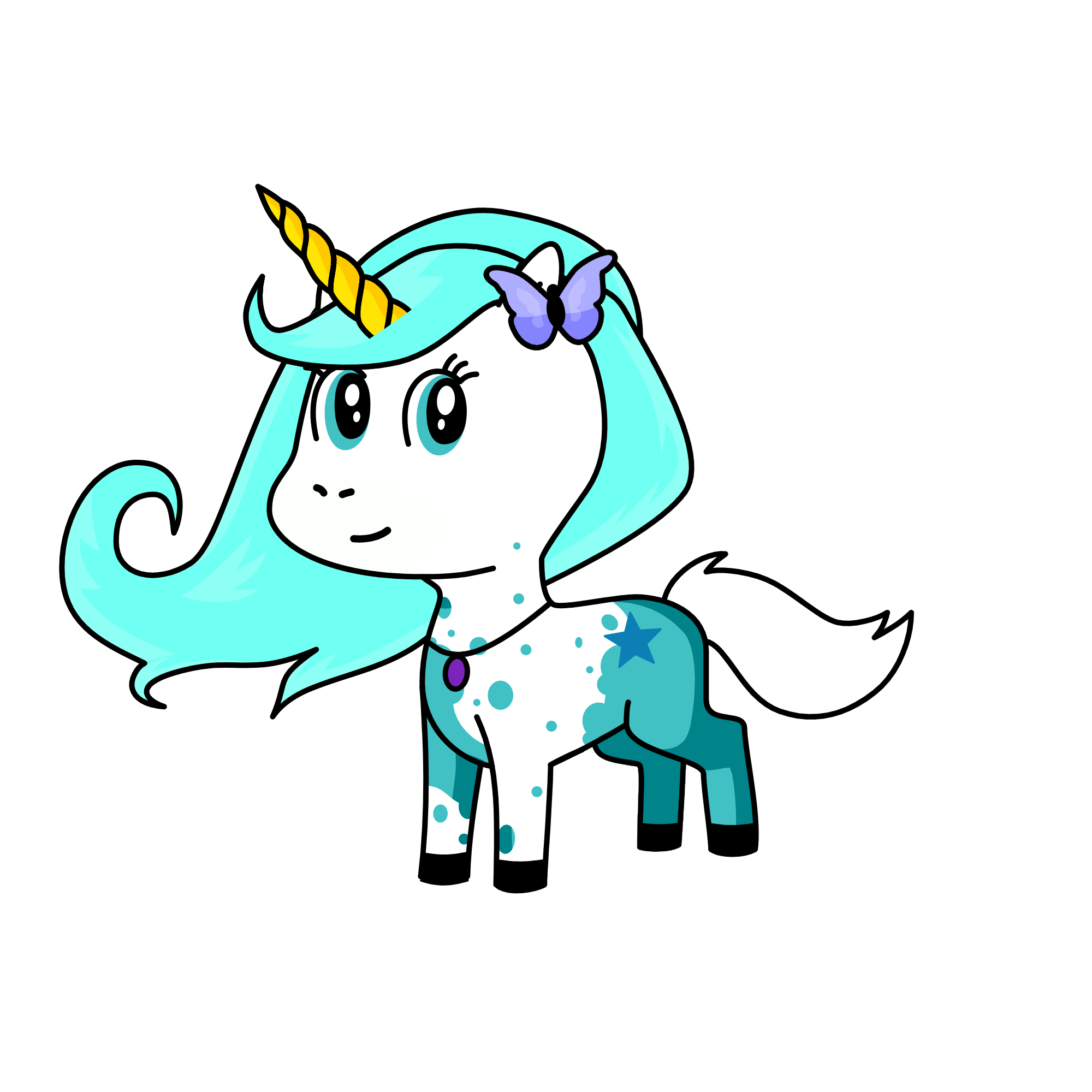 Splatter, the unicorn