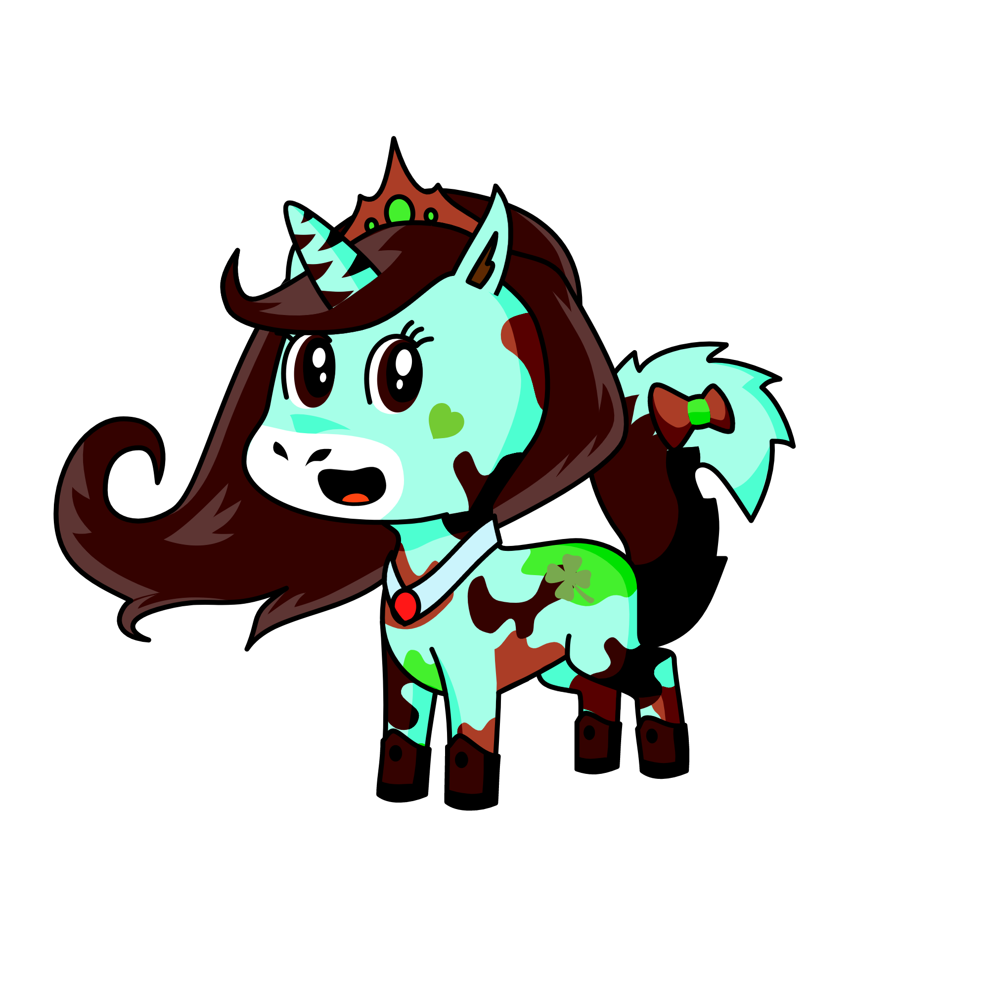 mint chocolate chip queen, the unicorn