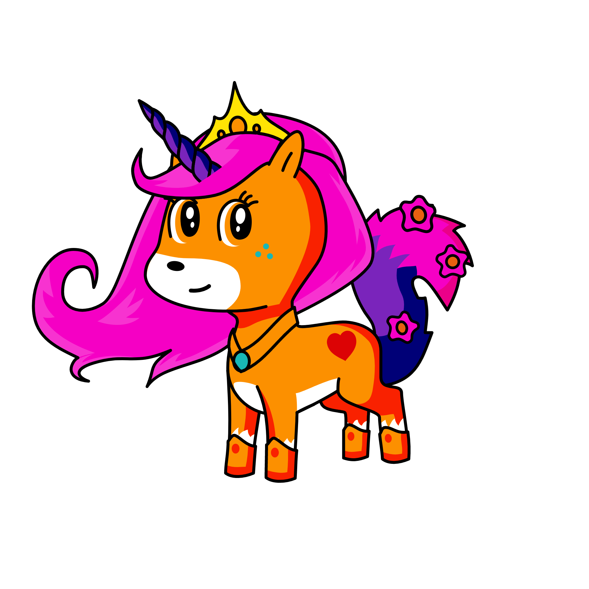 foxy, queen of foxes, the unicorn