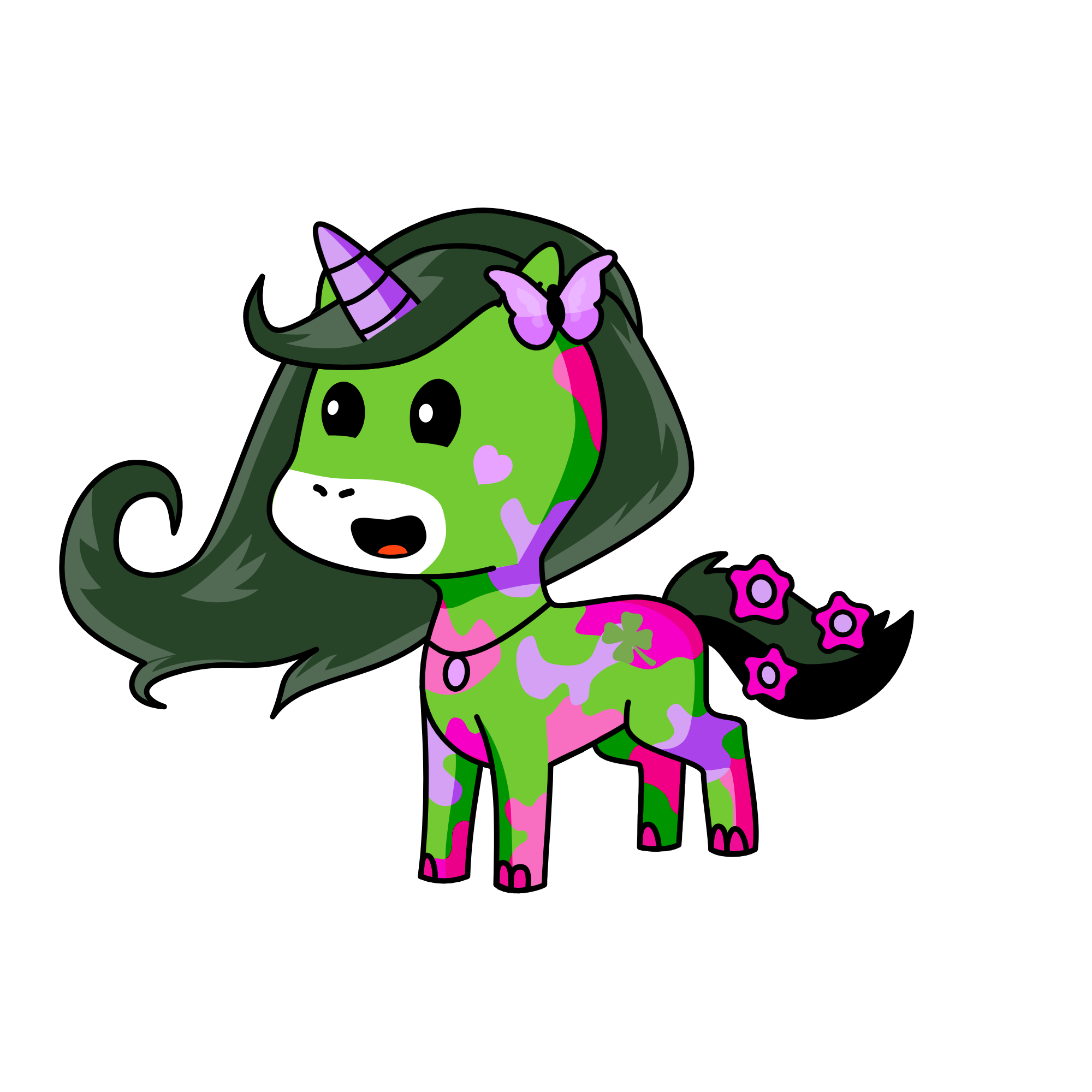 floral, the unicorn