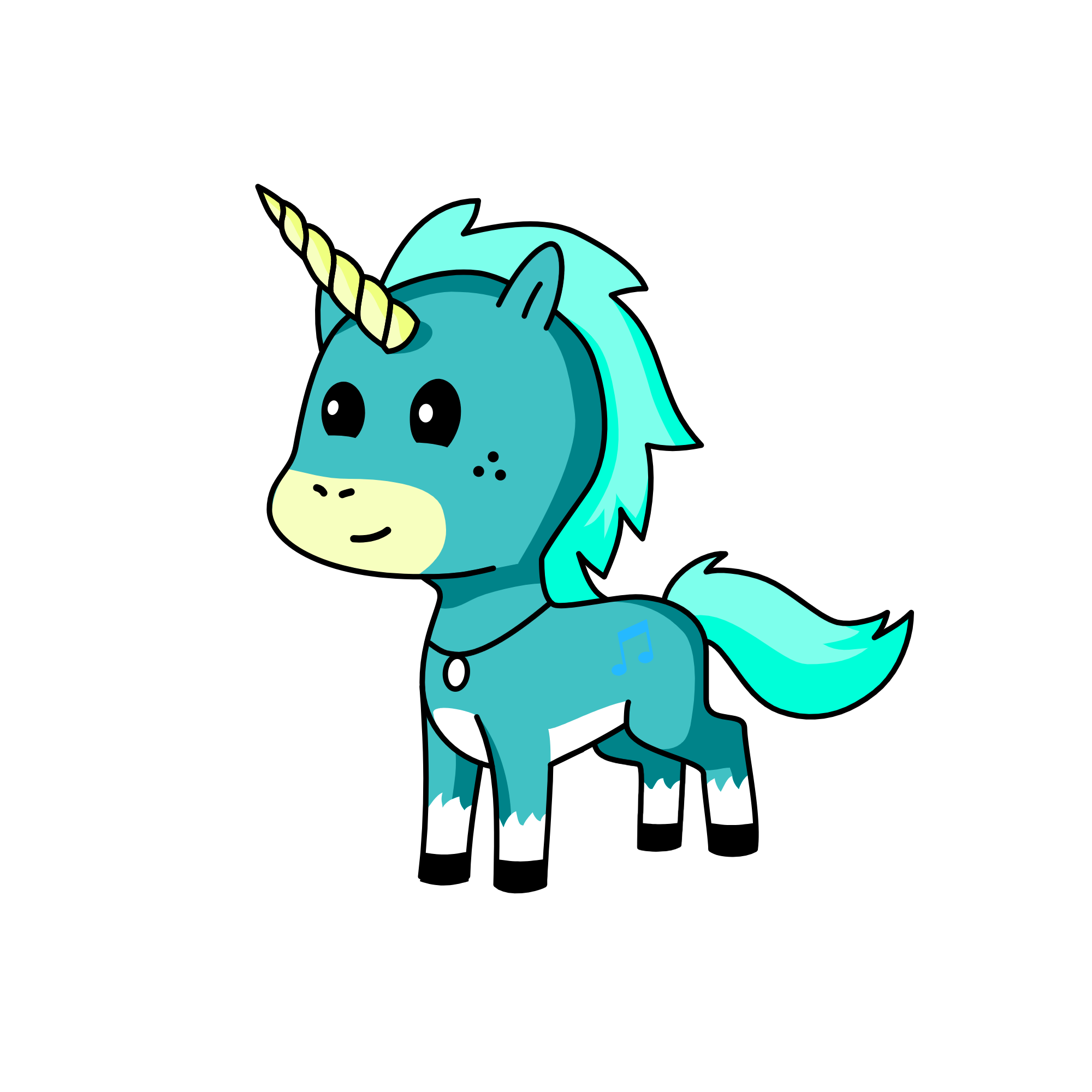 bluenicorn, the unicorn