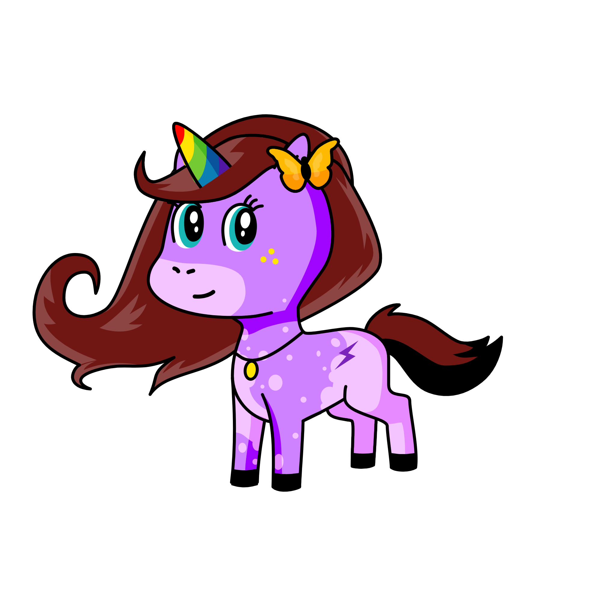 Pinky, the unicorn