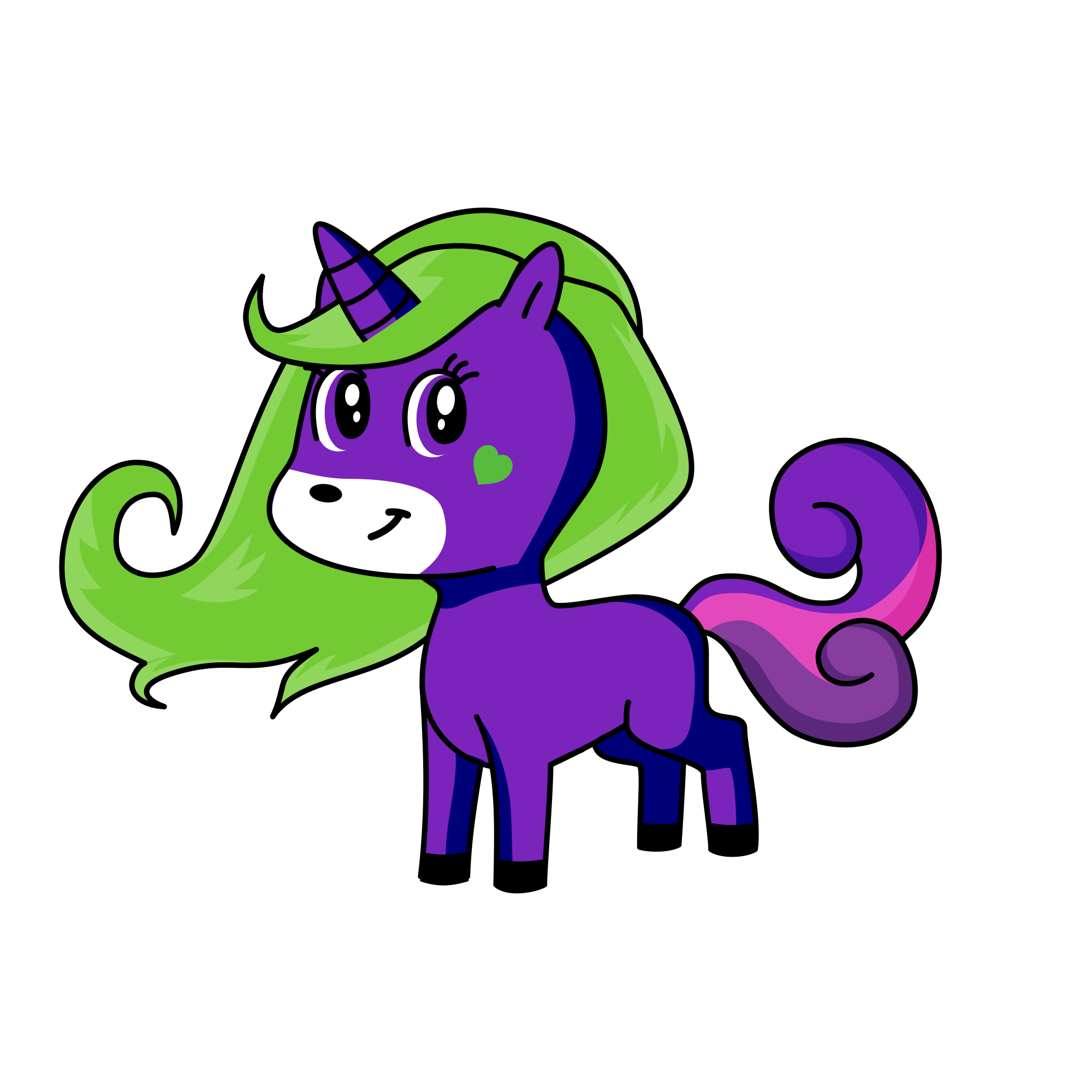 Eggplant , the unicorn