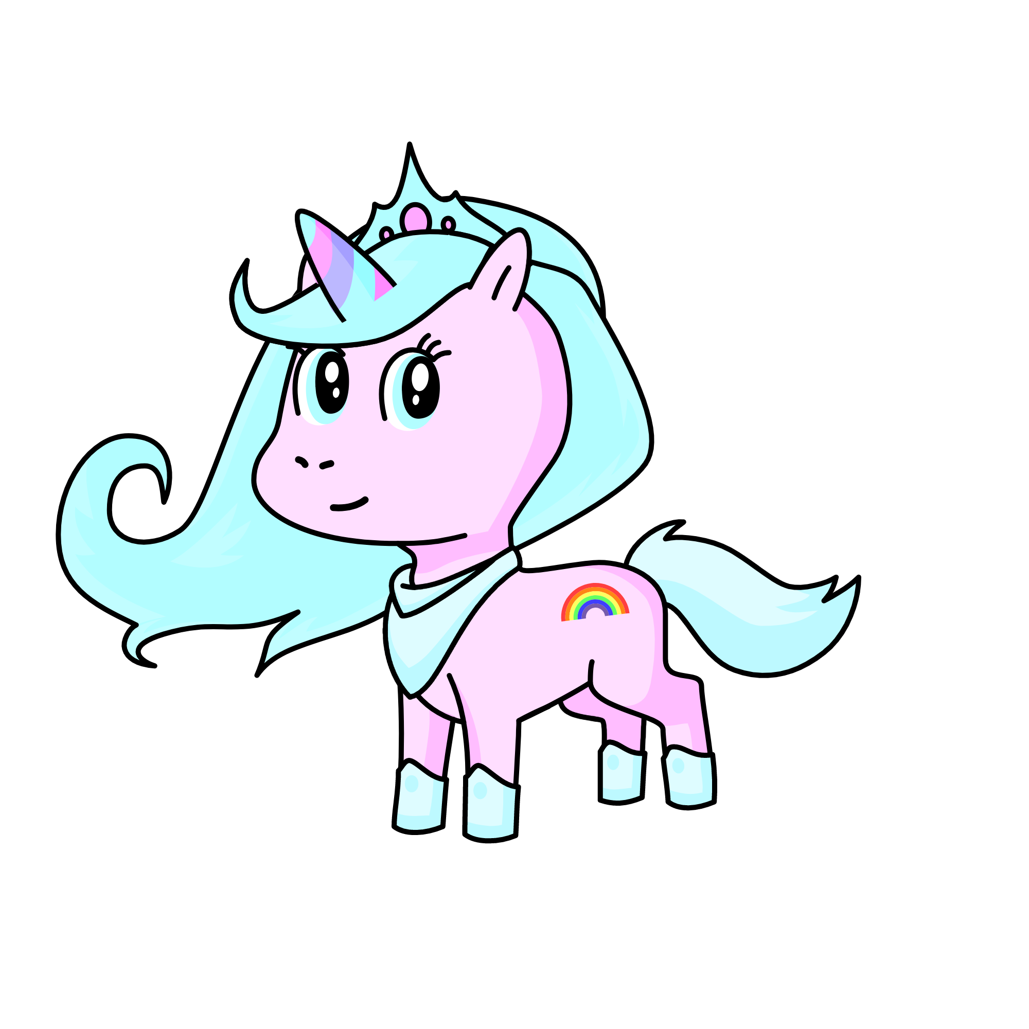Candy cane, the unicorn