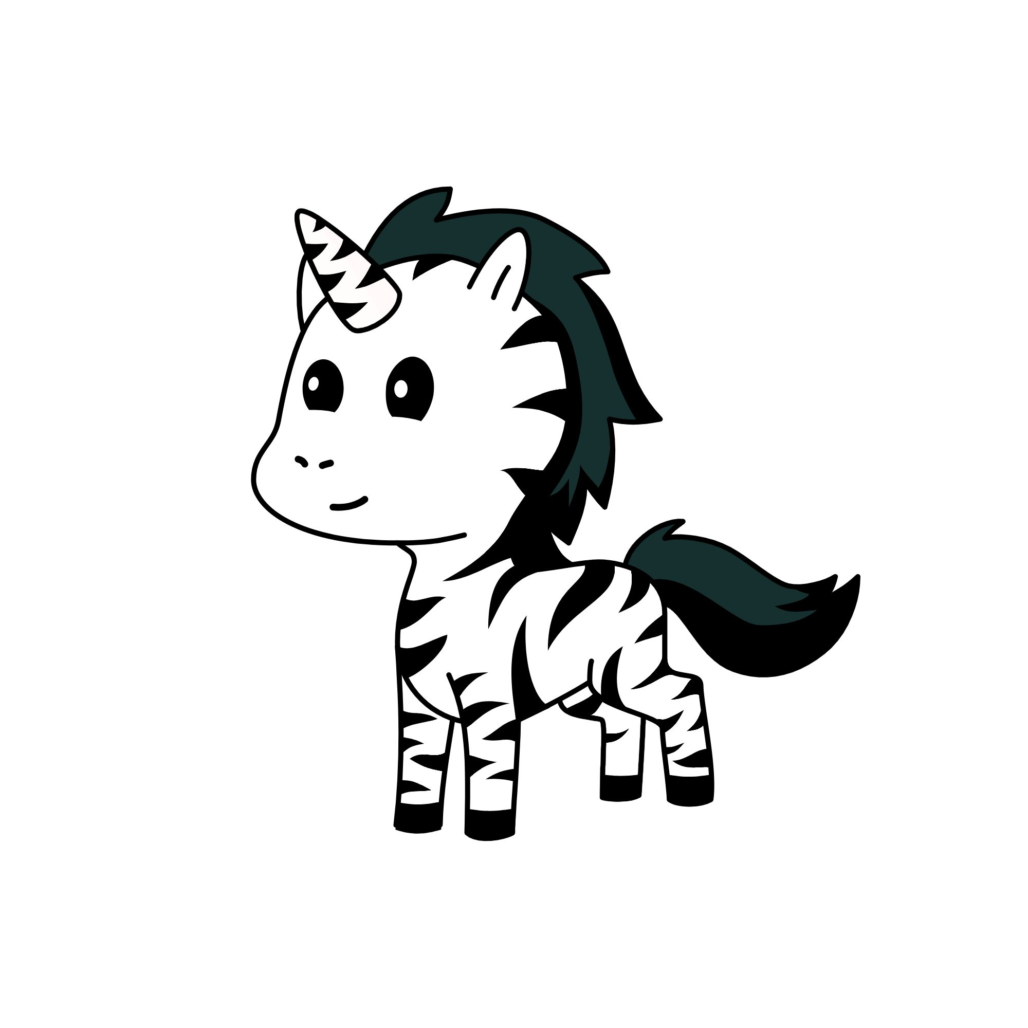 Norman the zebra unicorn , the unicorn