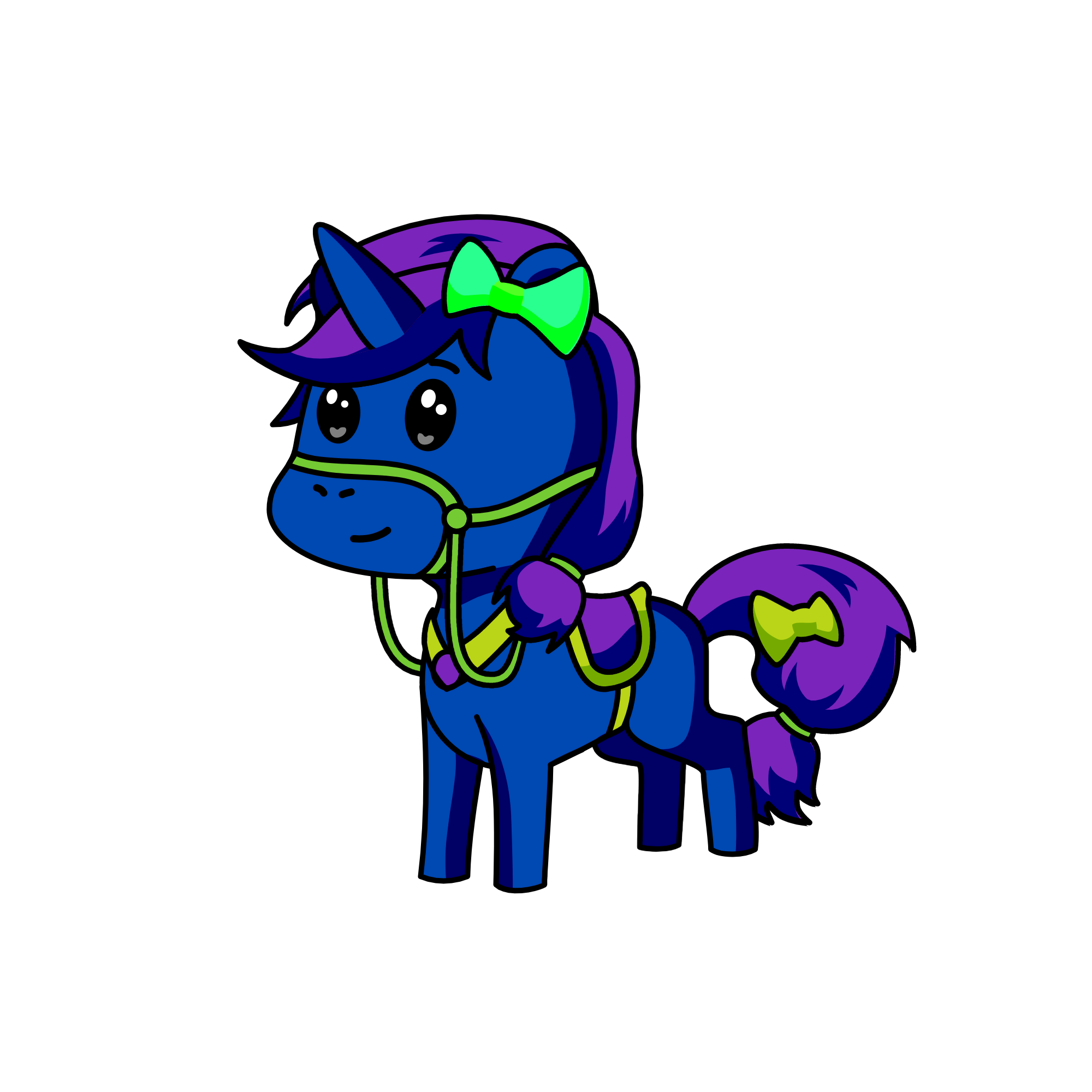 blueberry, the unicorn