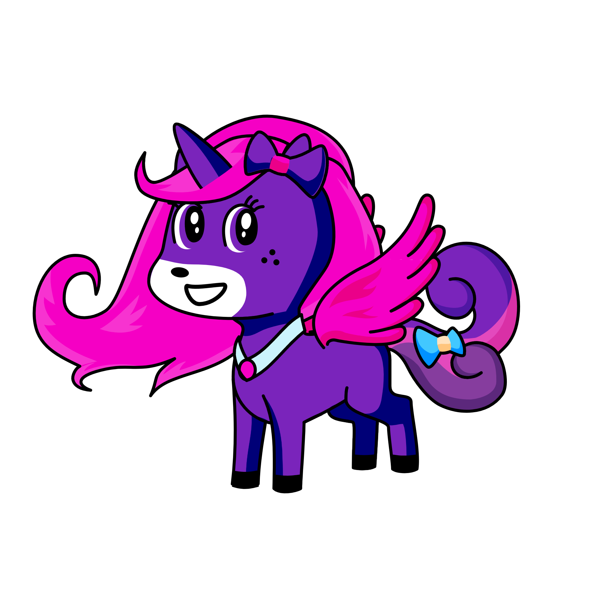 moonlight, the unicorn