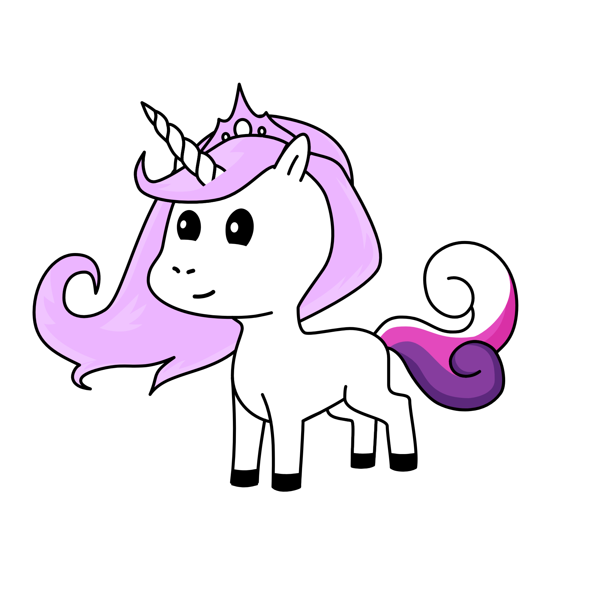 princess sophie the purple hair unicorn, the unicorn