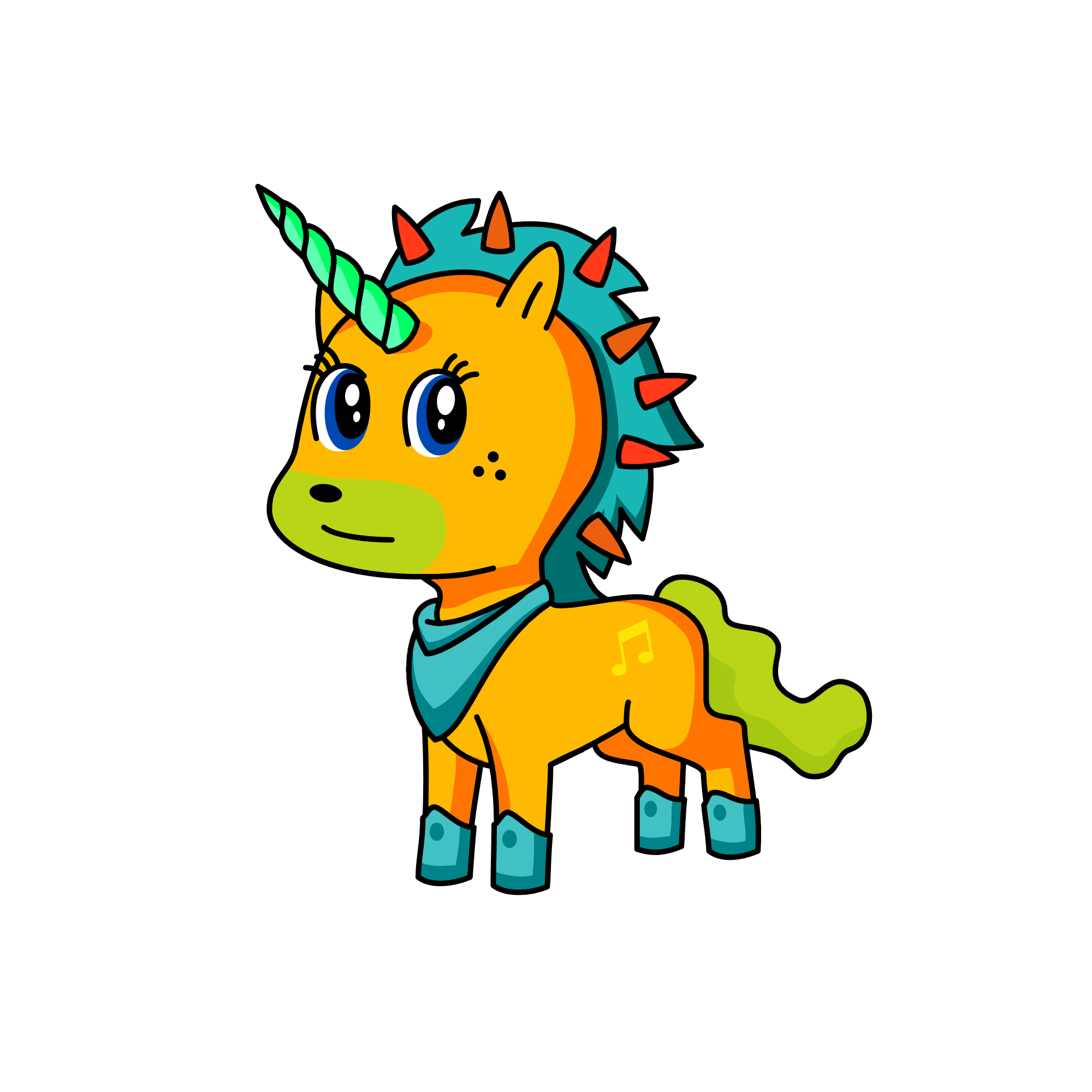 page, the unicorn