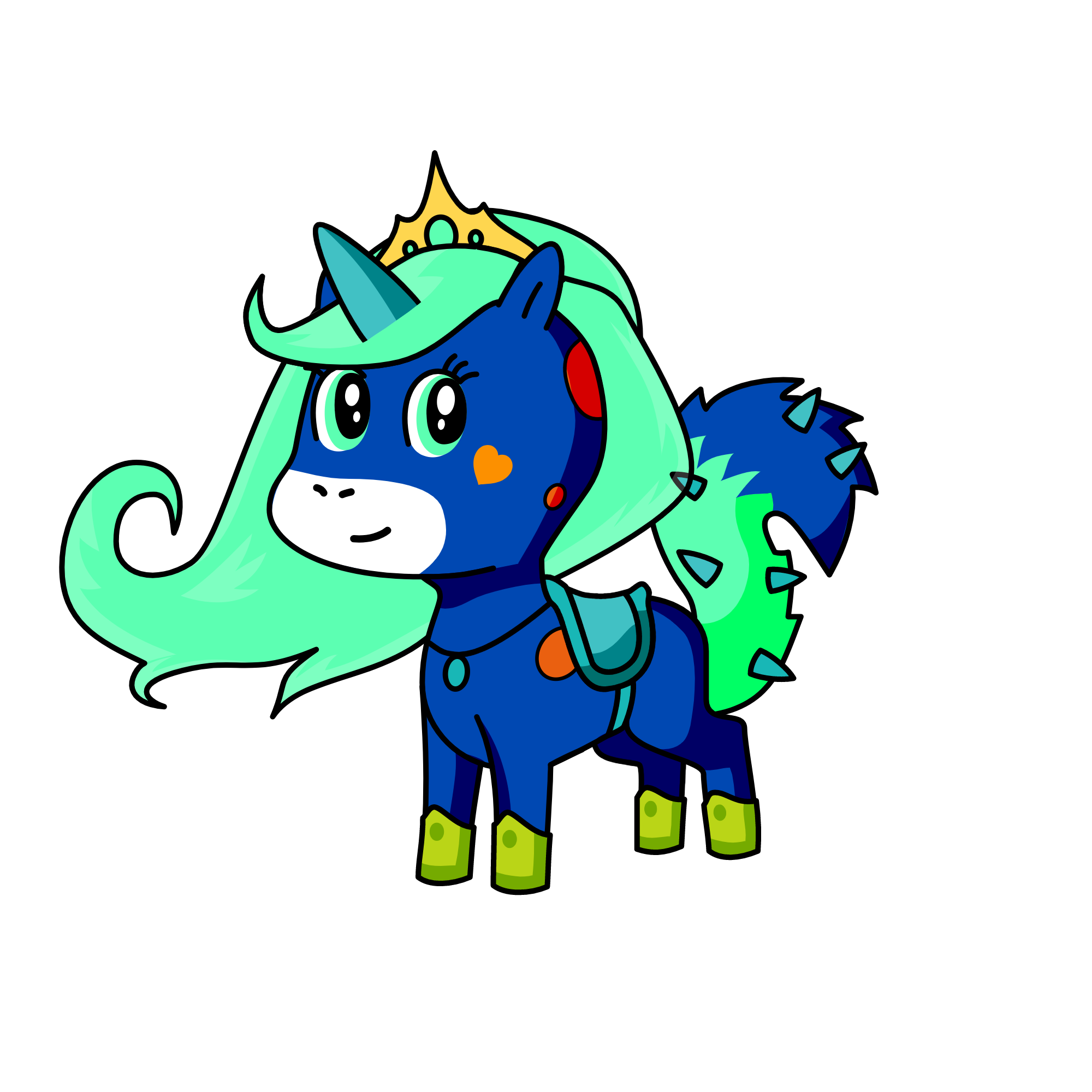 blueberry, the unicorn