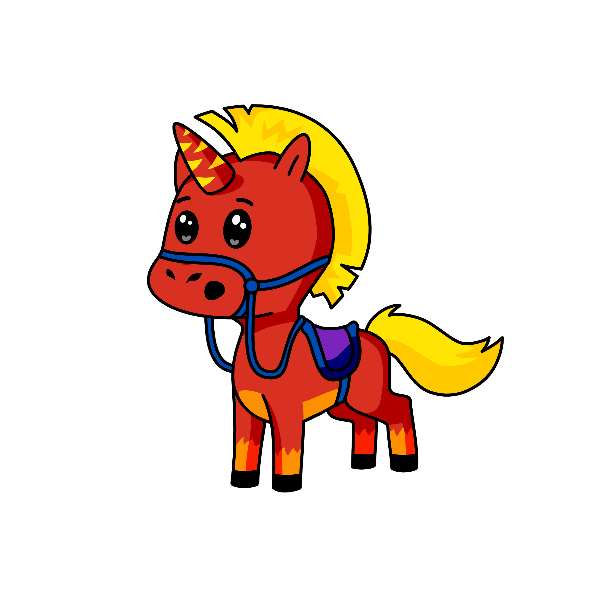 Ruddy, the unicorn