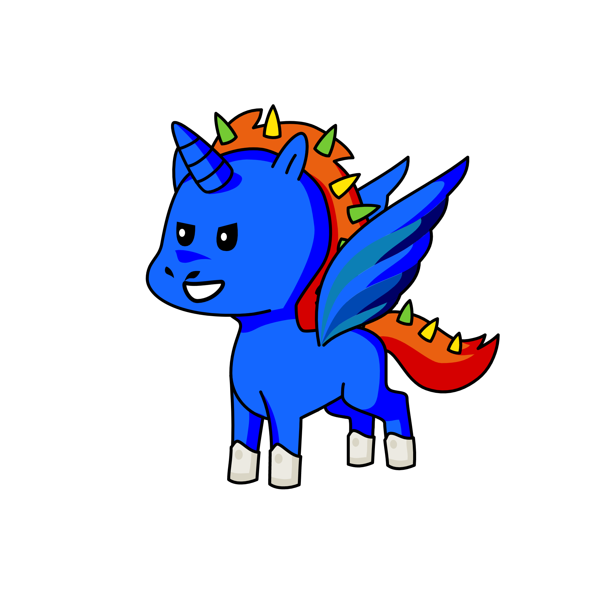DARK RAINBOW, the unicorn