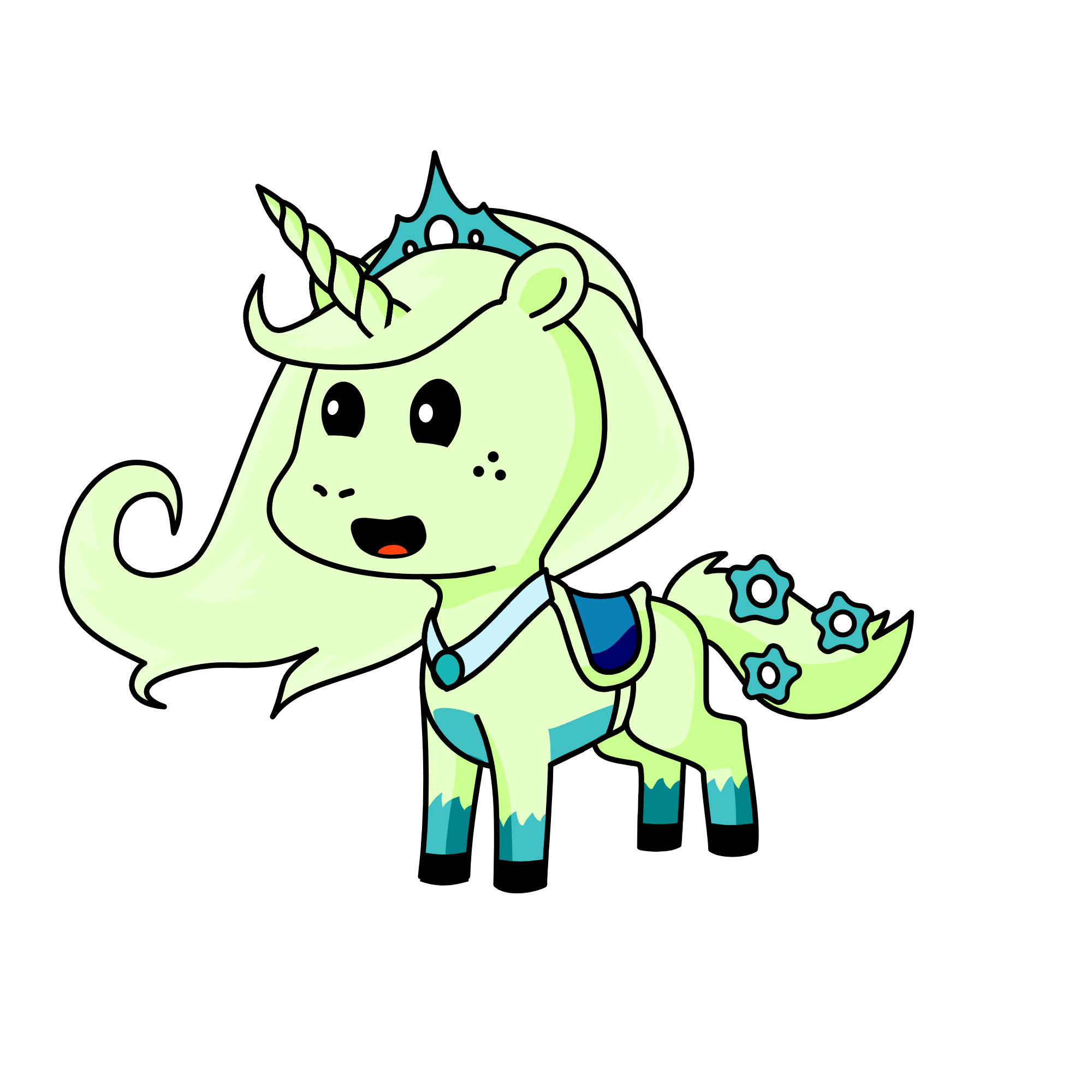Snow, the unicorn