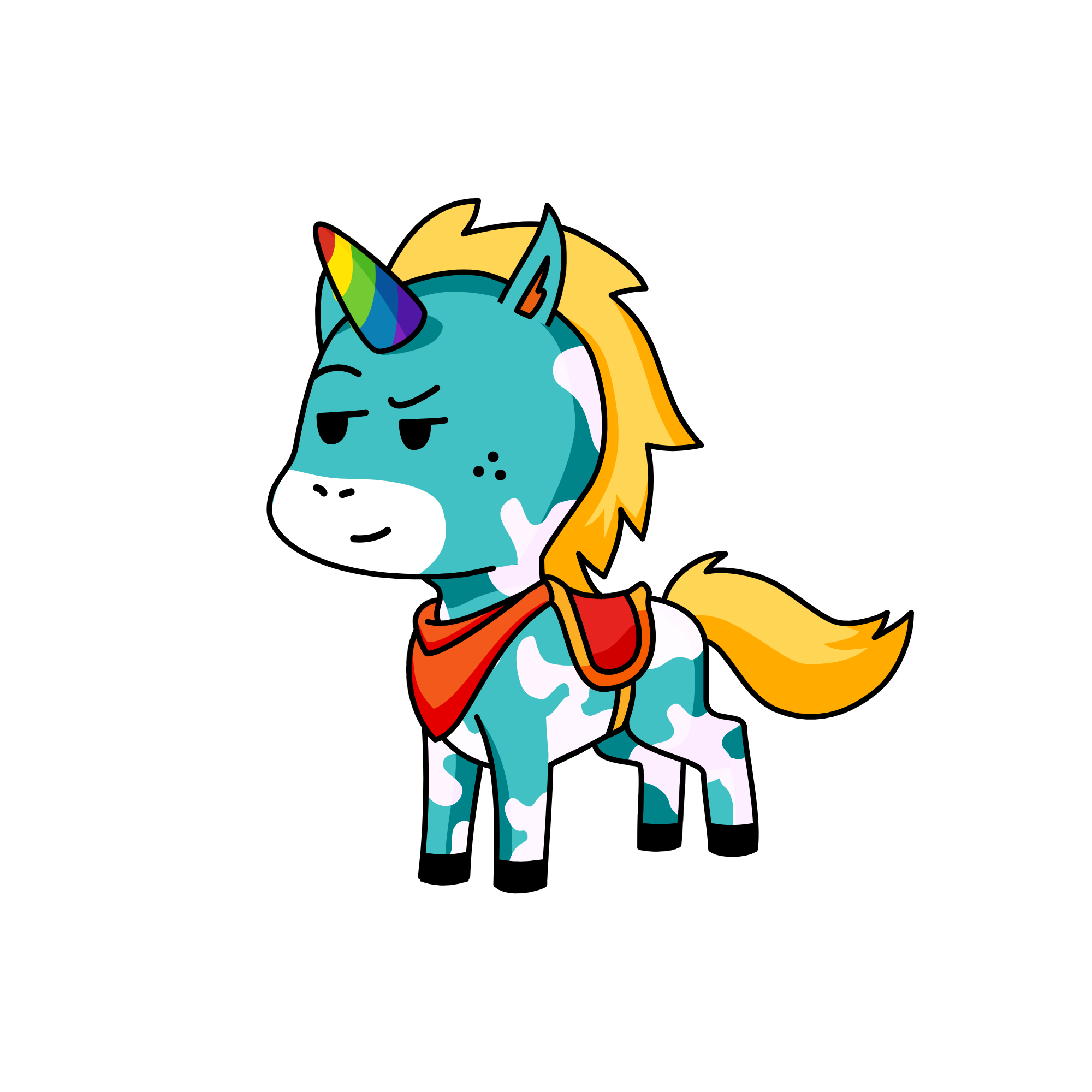 bluey, the unicorn