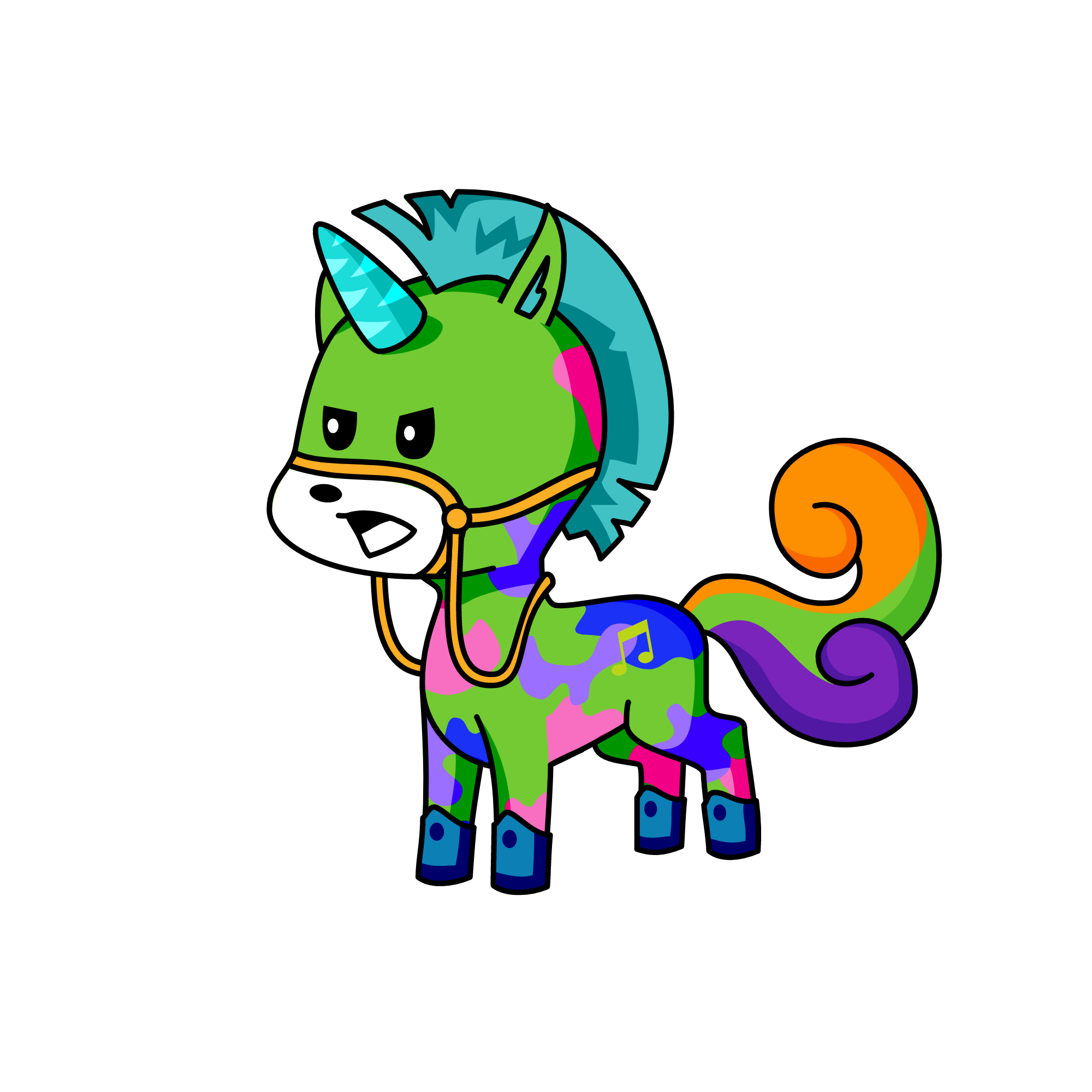 snow turdz, the unicorn