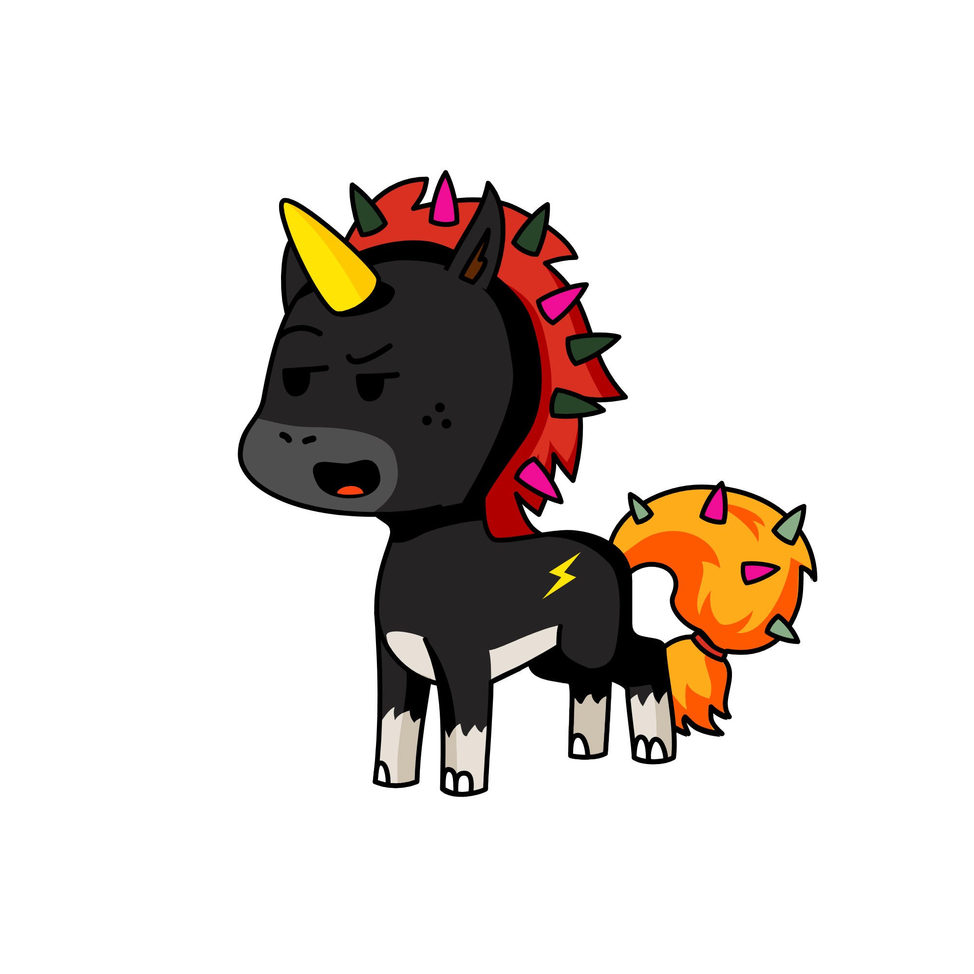 dark night, the unicorn