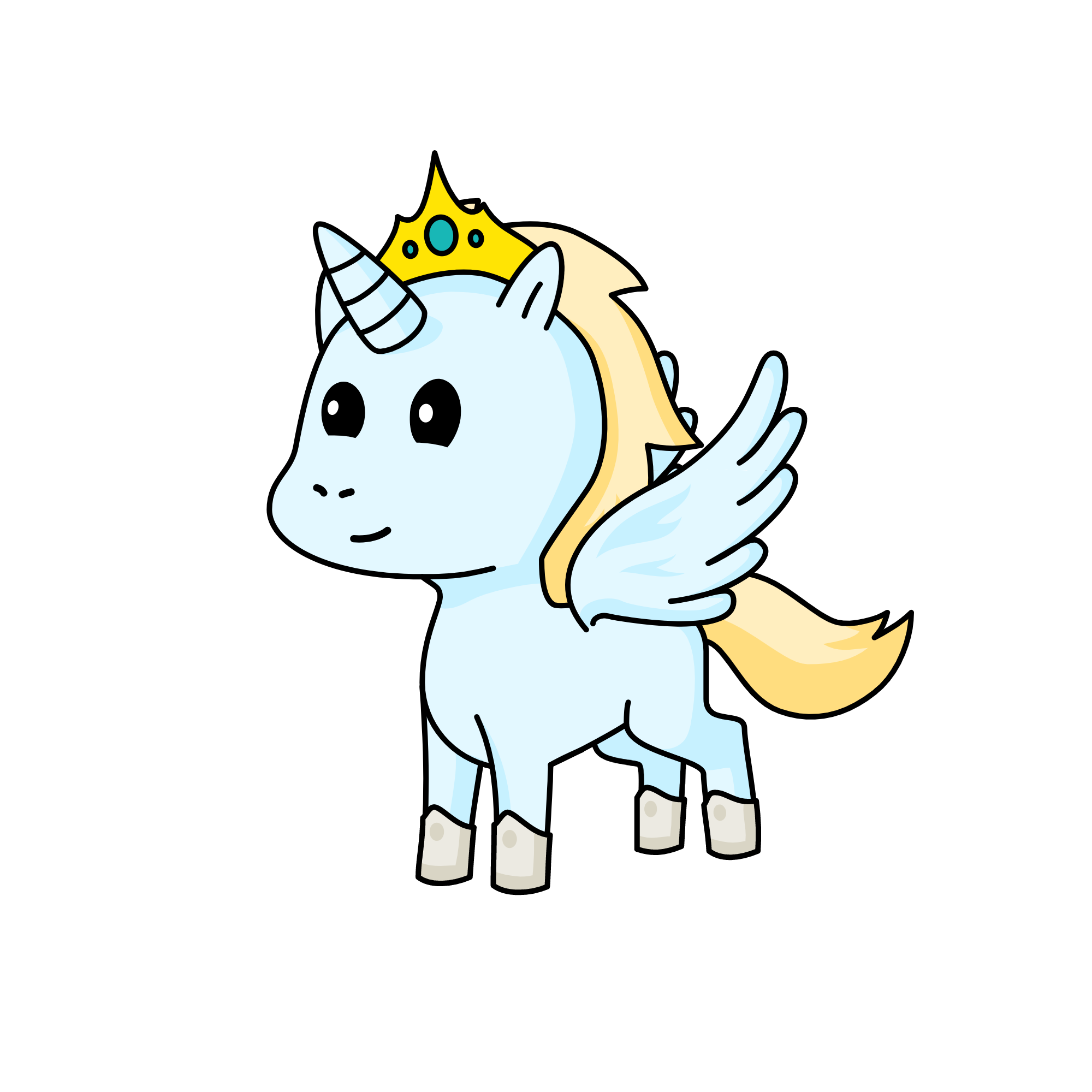 Rain bow air, the unicorn