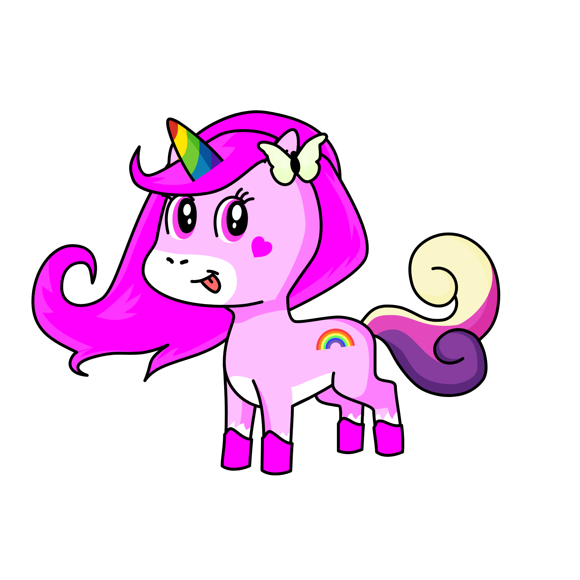Cute flyer 3, the unicorn