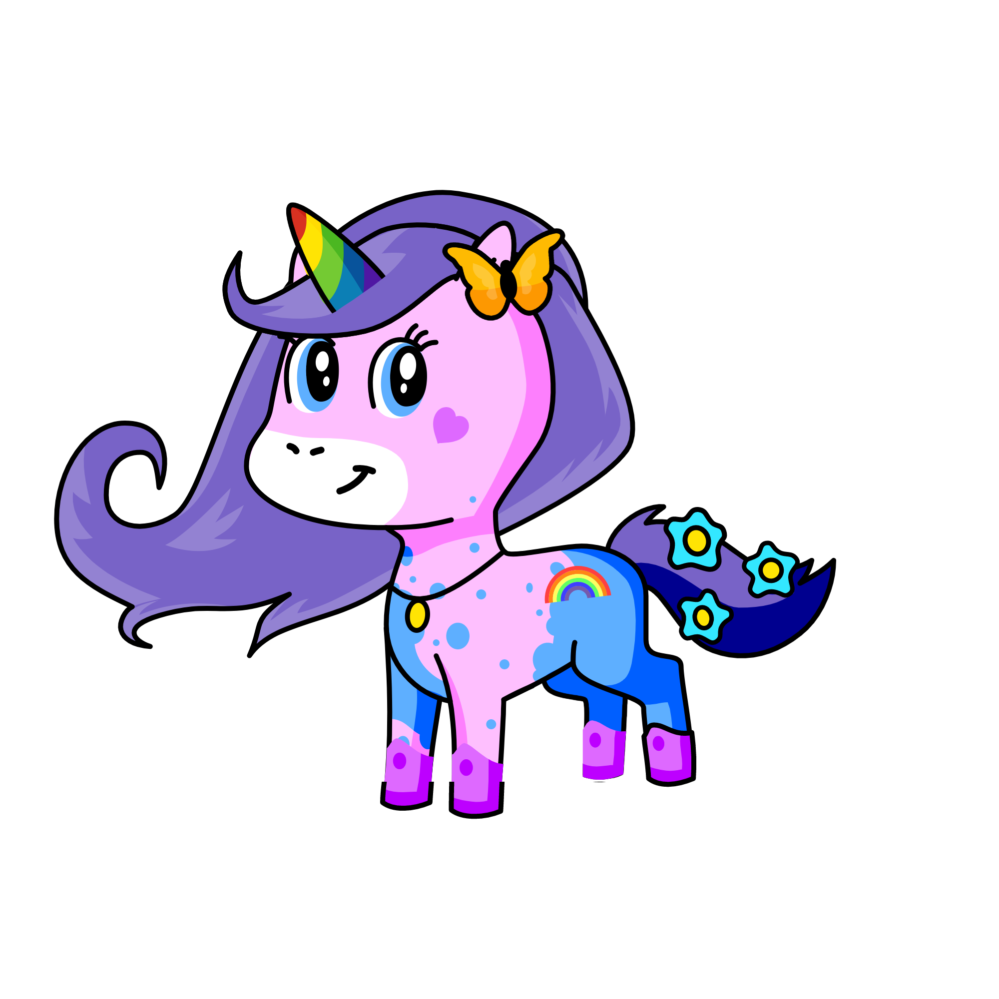 The forest unicorn, the unicorn