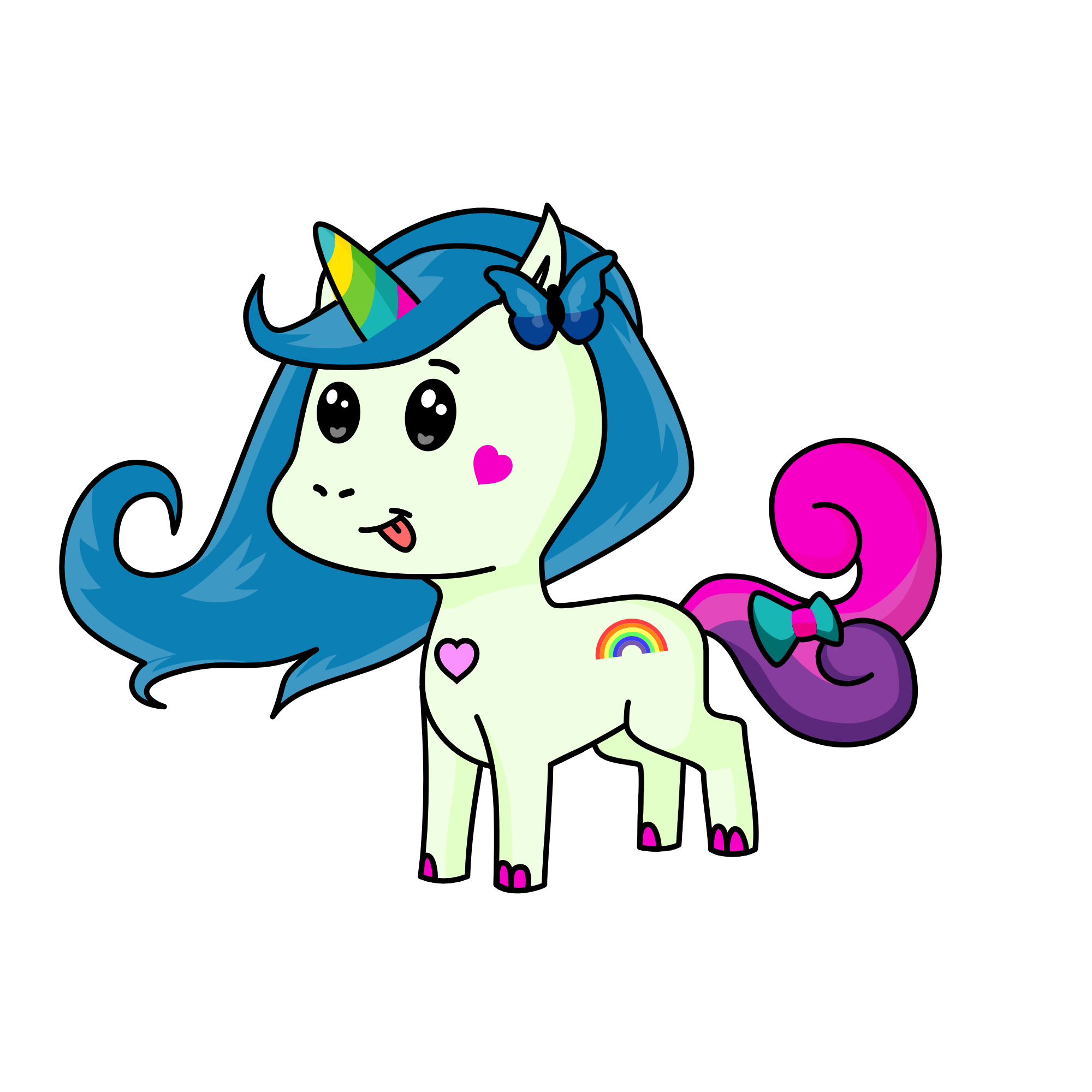 Cute flyer 6, the unicorn