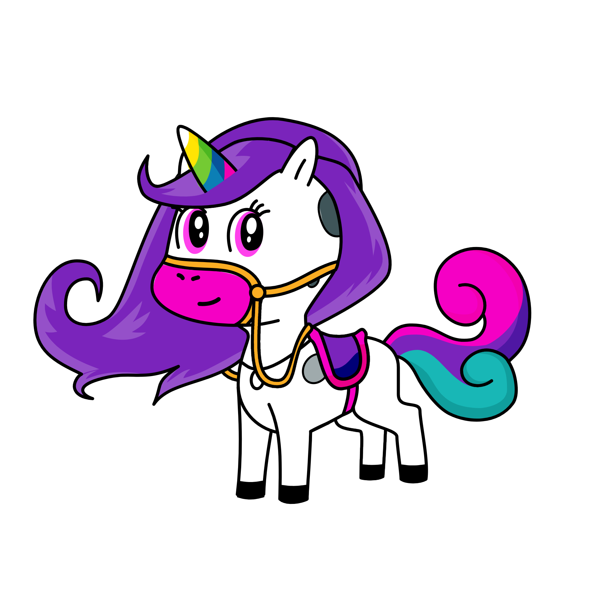 sky rider owner Laura, the unicorn