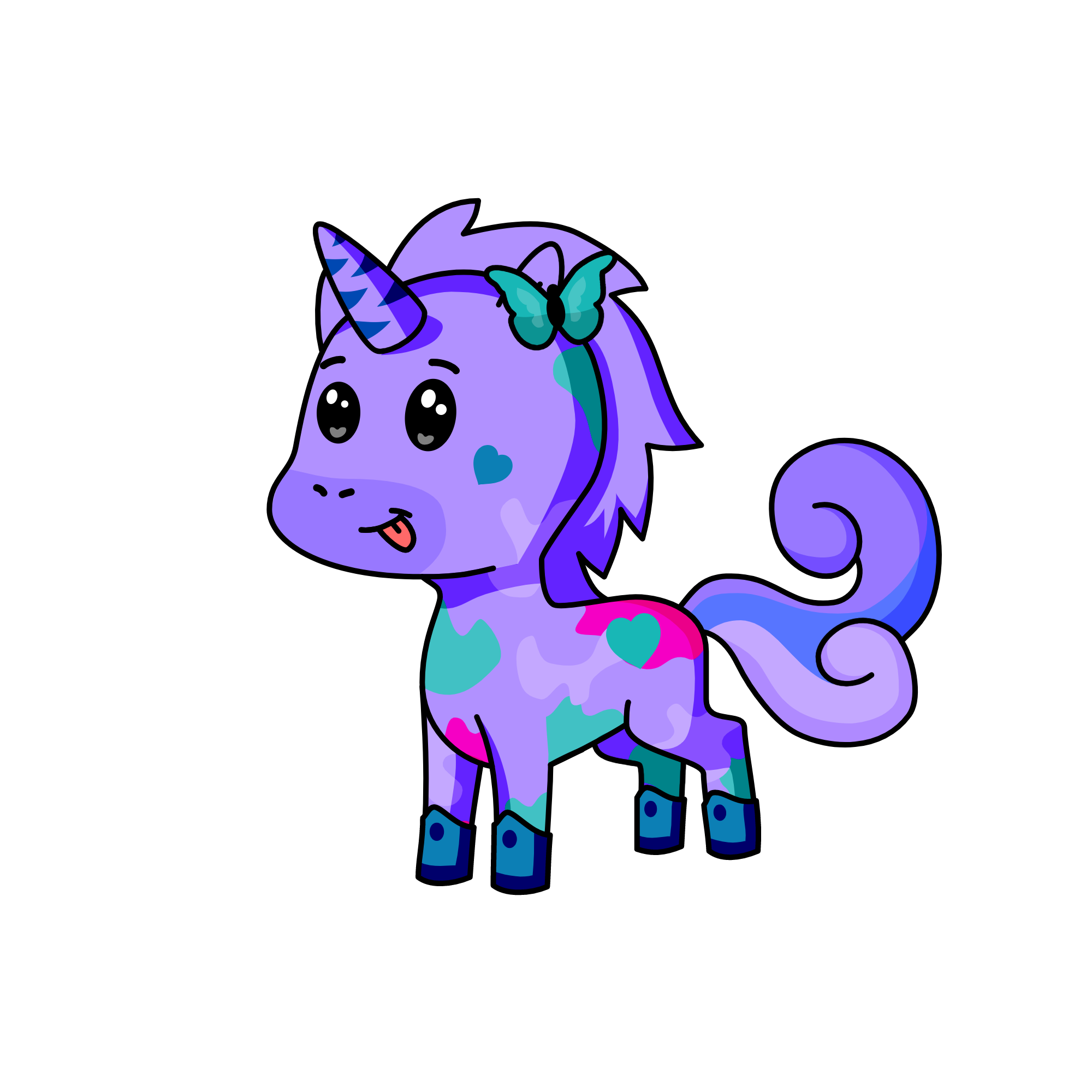 Fluffy, the unicorn