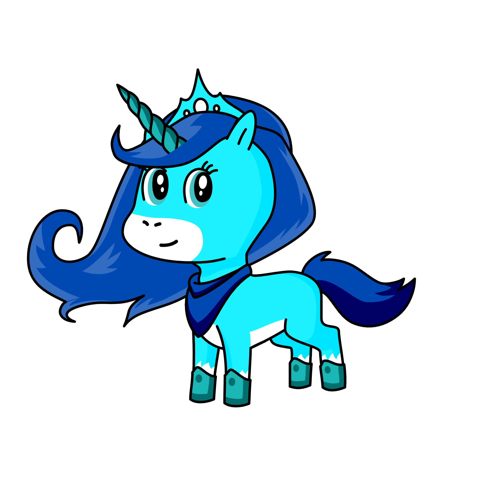 ice queen, the unicorn