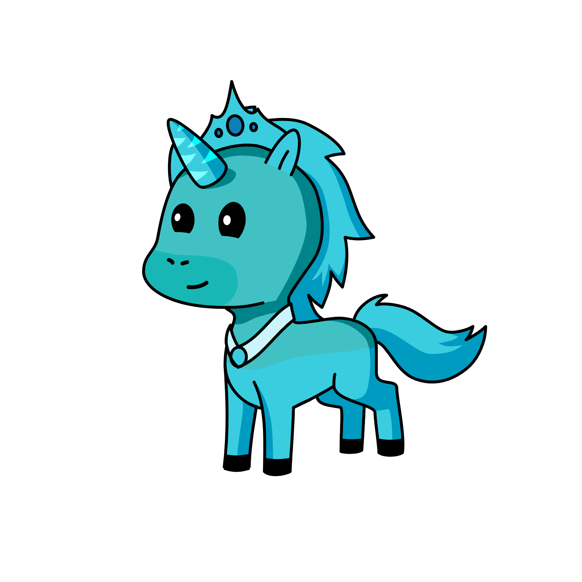 Water Queen, the unicorn