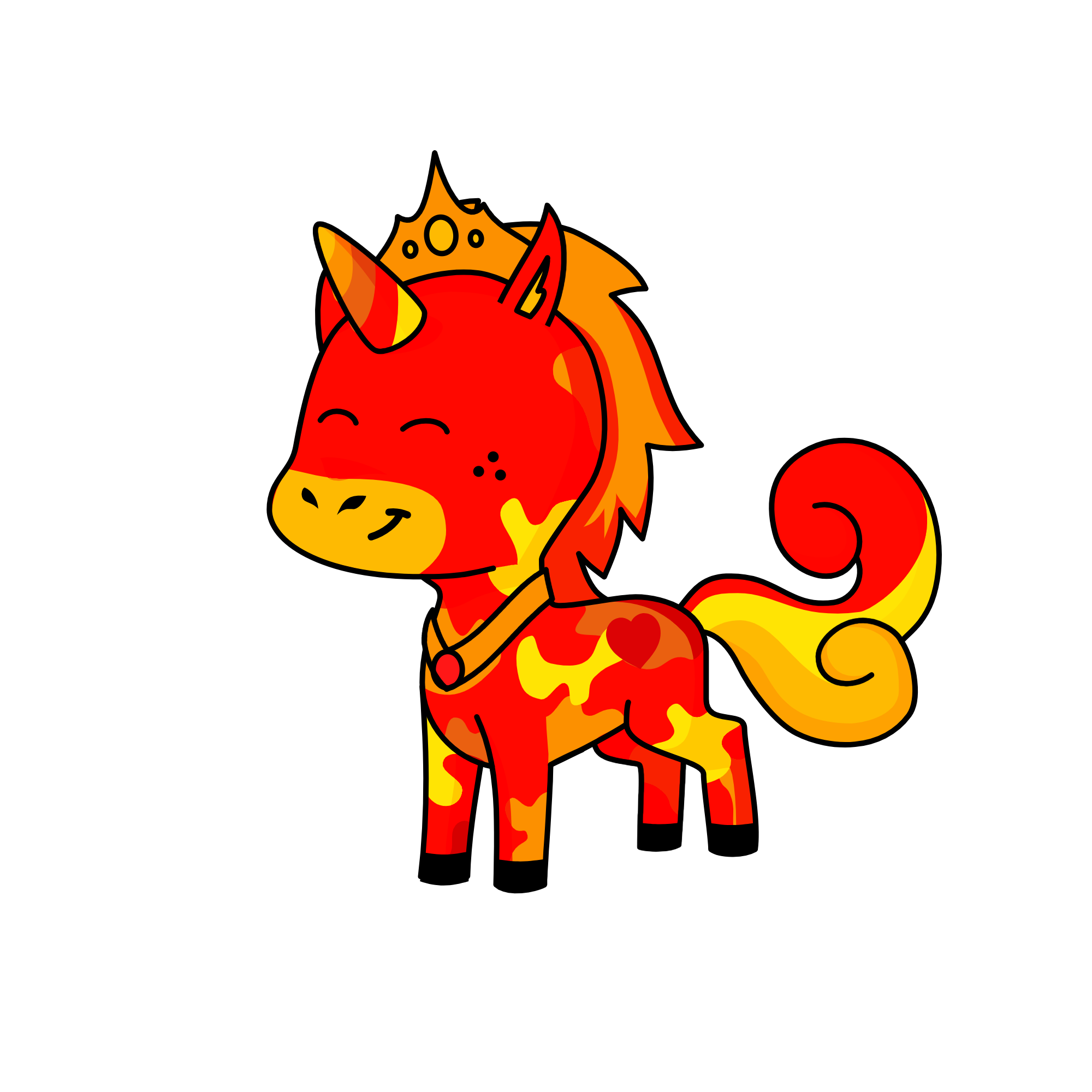 Lava Queen, the unicorn