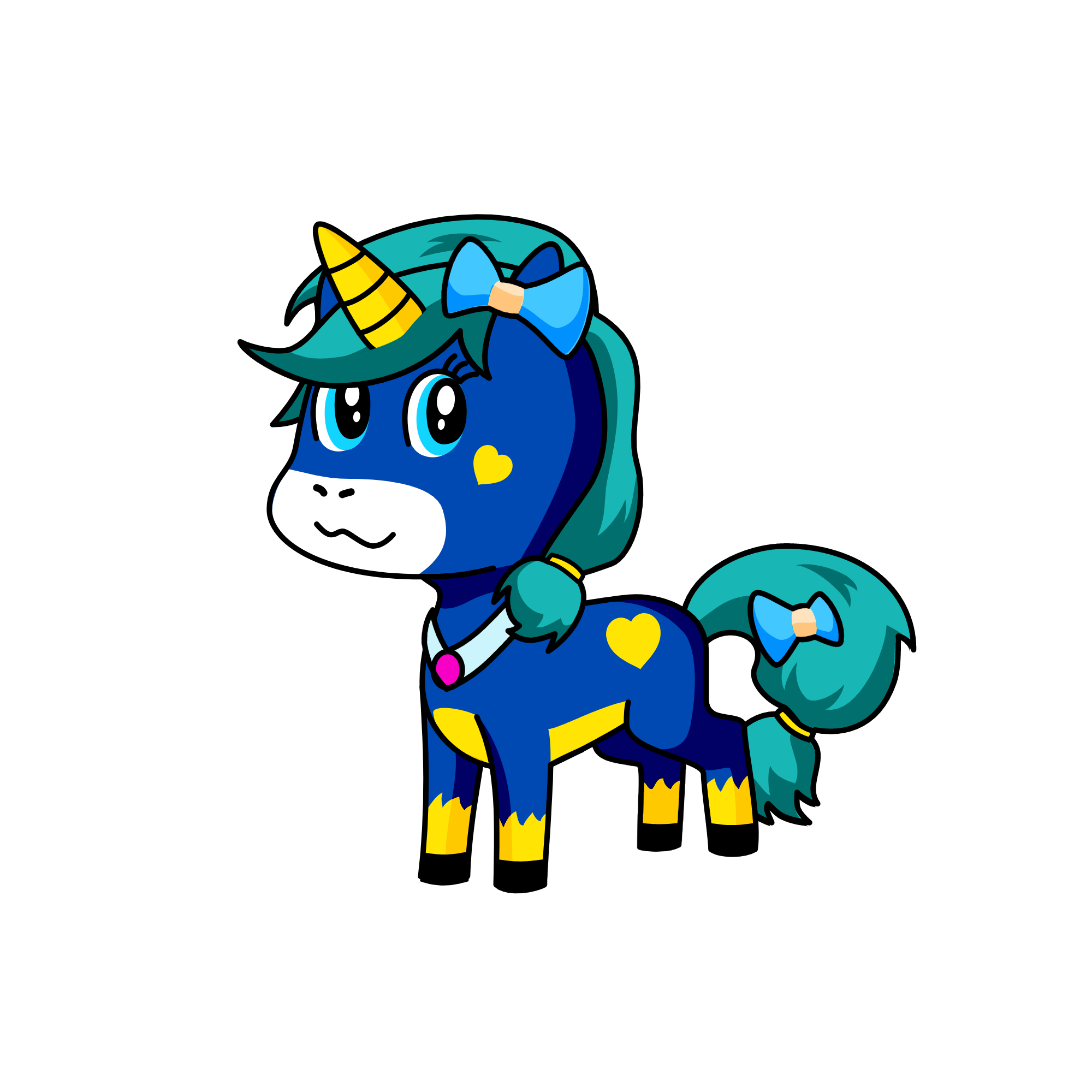 lina (le gusta el invierno), the unicorn