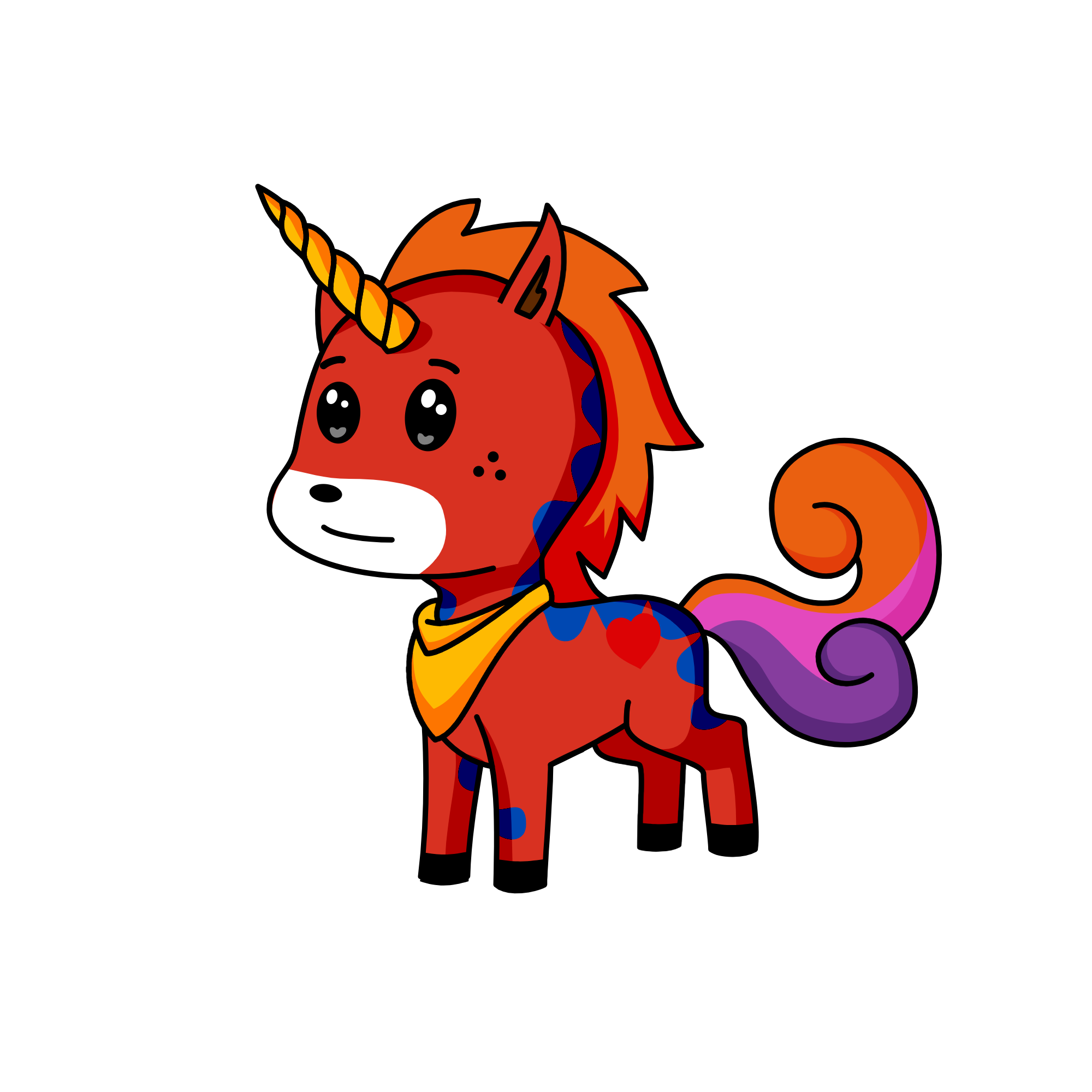 curly boy, the unicorn