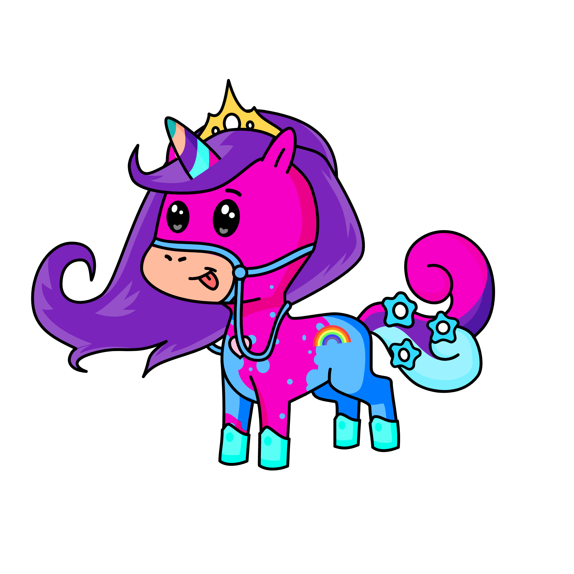 prinsess snow, the unicorn