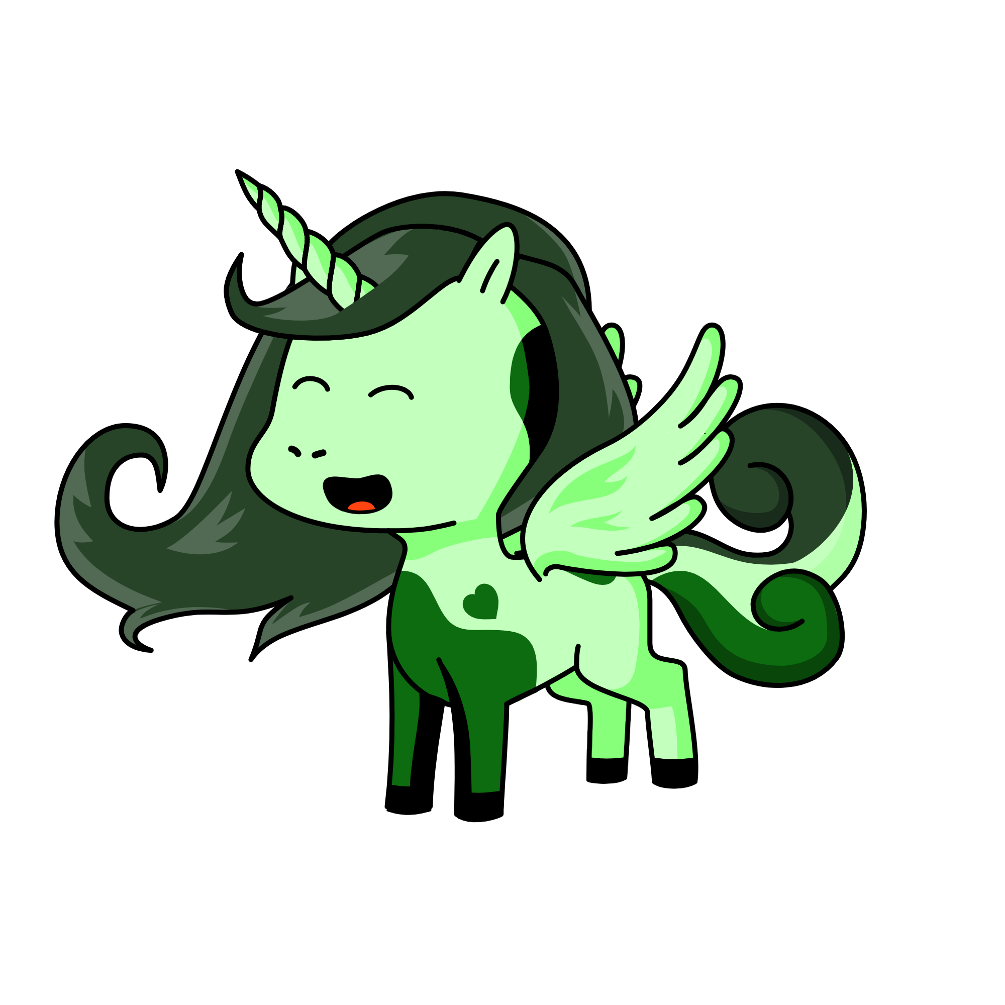 Mint, the unicorn