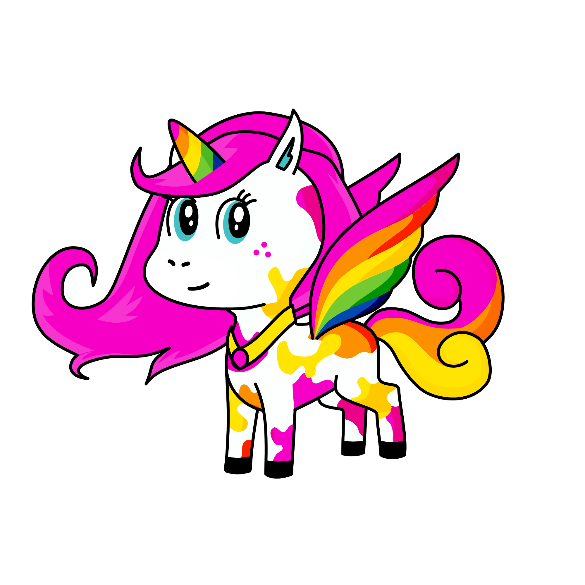 Raindow, the unicorn