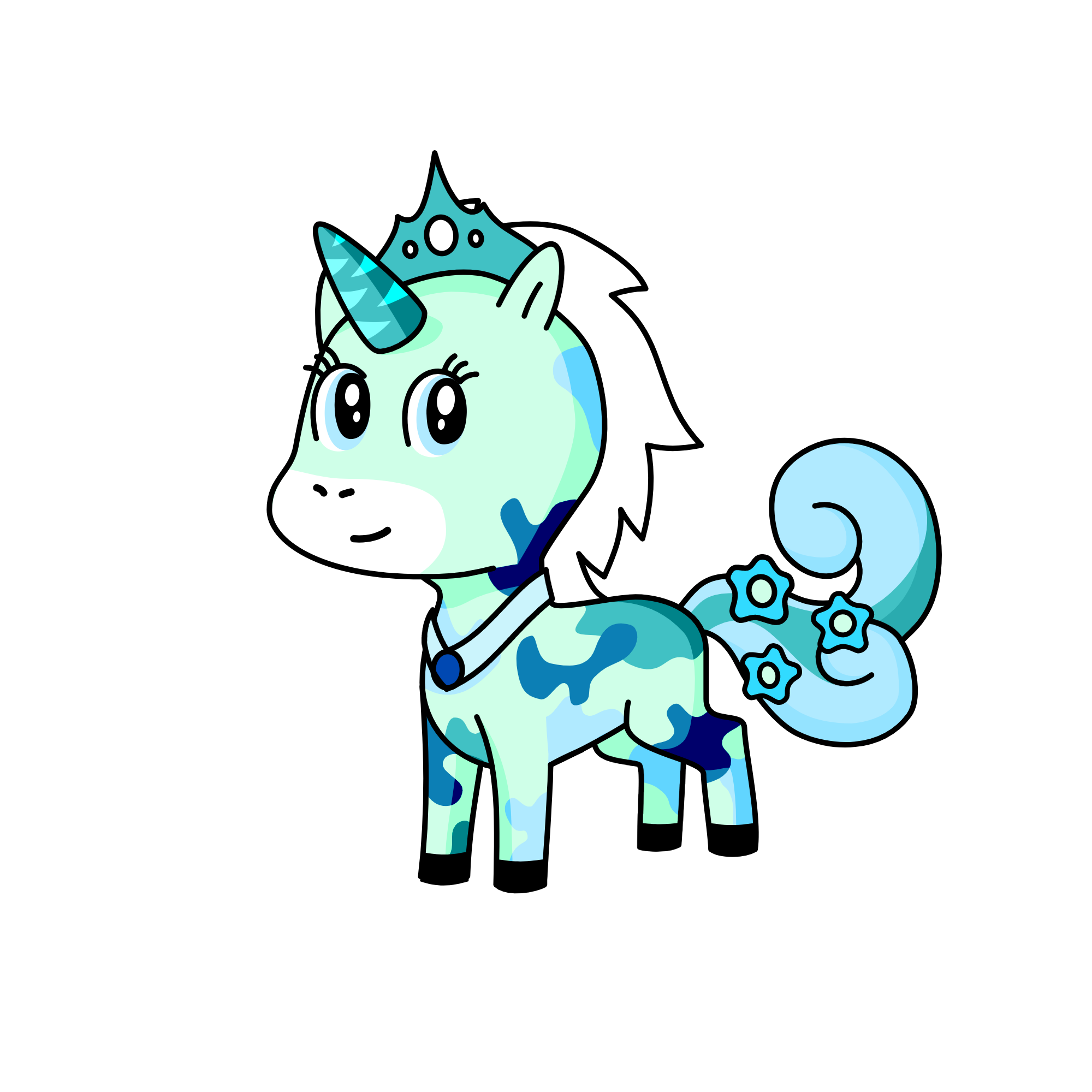 rare snow queen, the unicorn