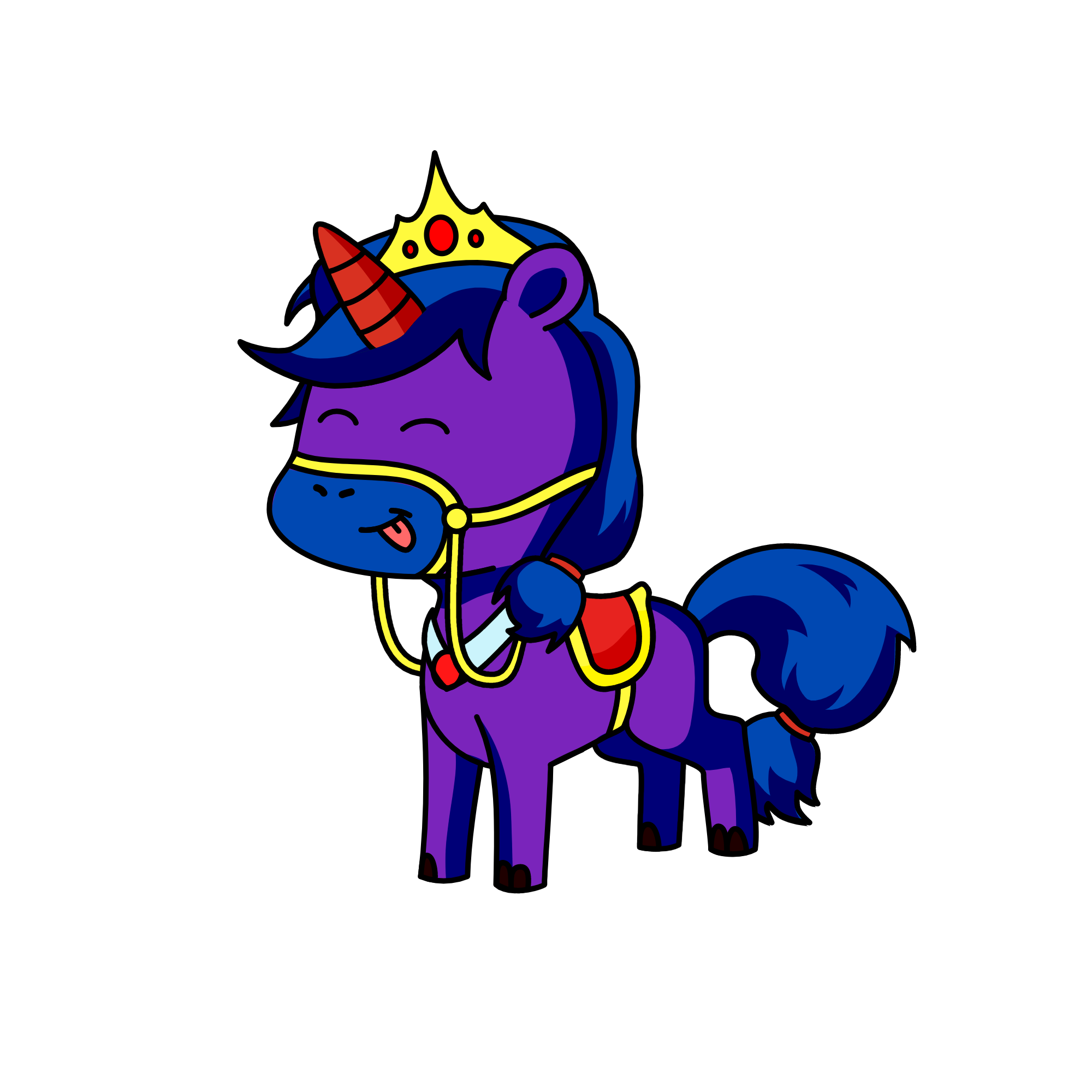 queen pup, the unicorn