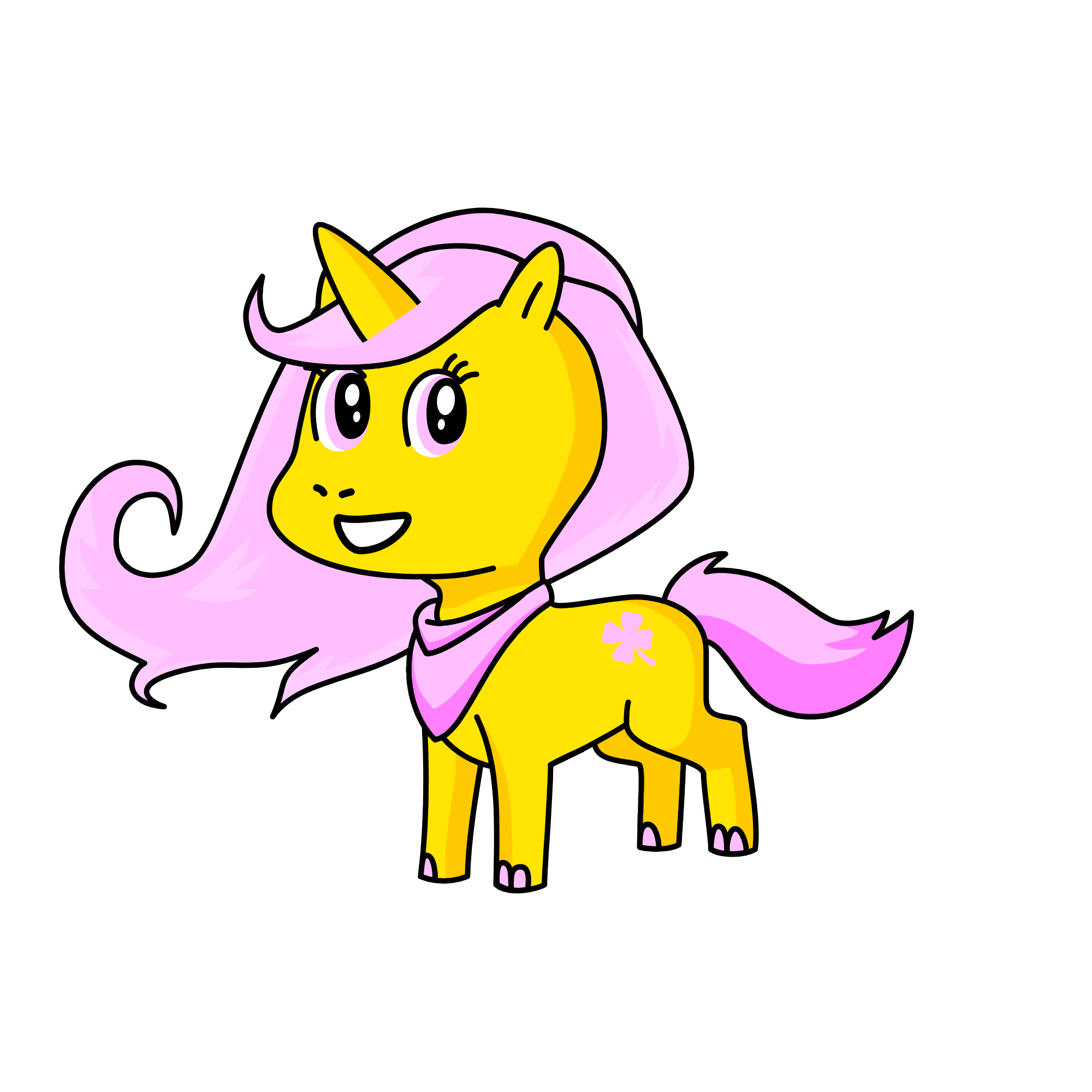 Fluttershy, the unicorn