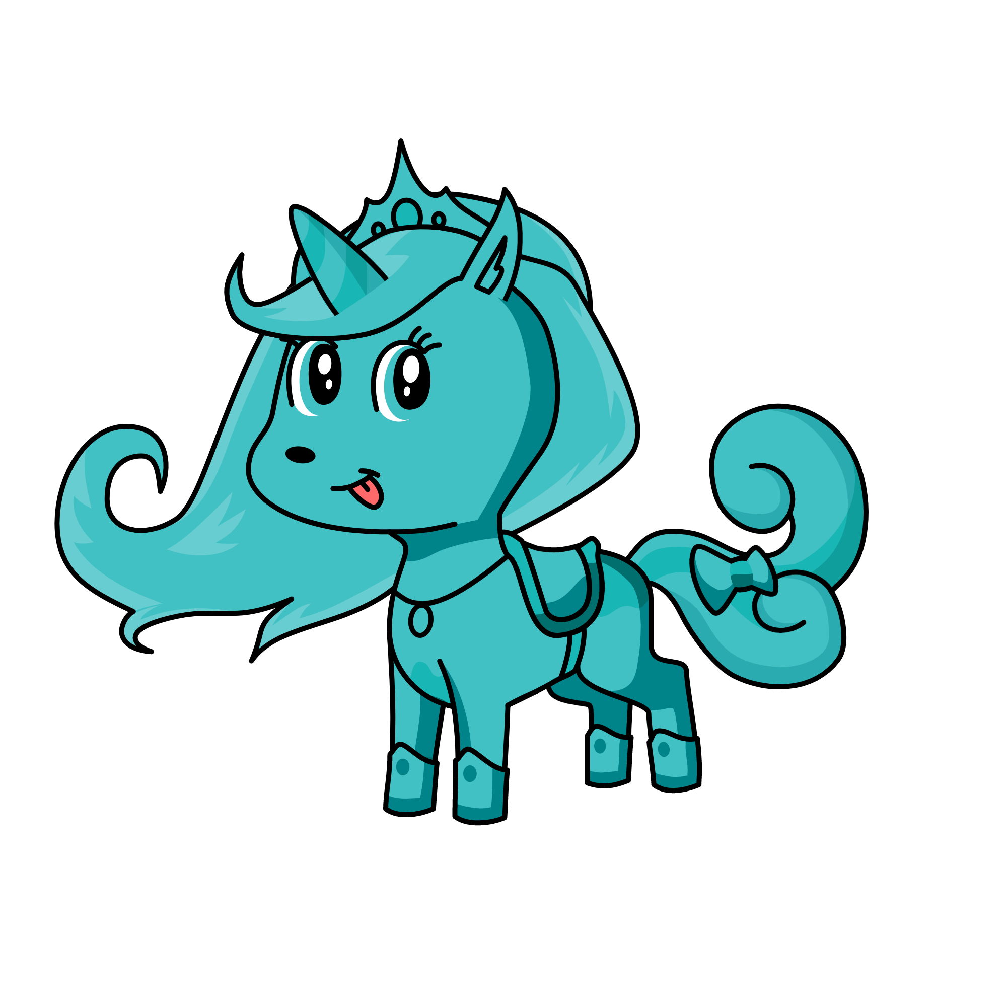 turquoise, the unicorn