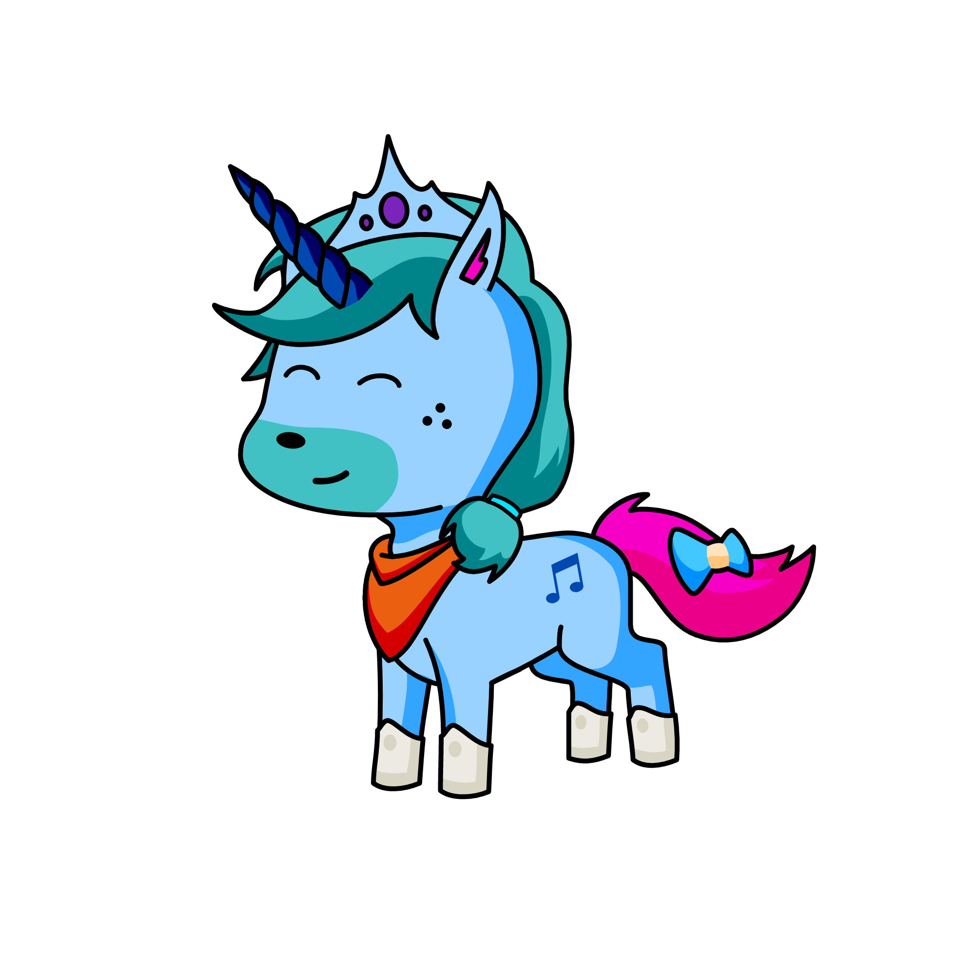 Nieve de luz(Unicornio de la liga mayor de la nieve de luz y portadora de la corona y BF de LILI, the unicorn