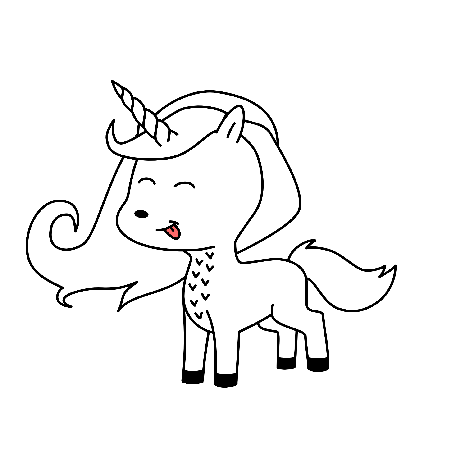 Nieve blanca de luz (Unicornio de la liga mayor de la nieve de luz ), the unicorn