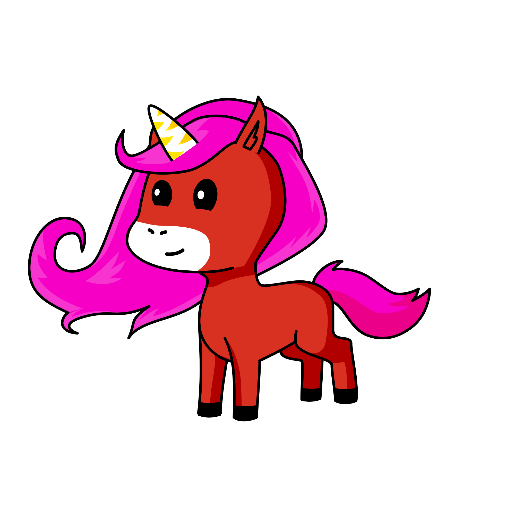 Roseangela, the unicorn