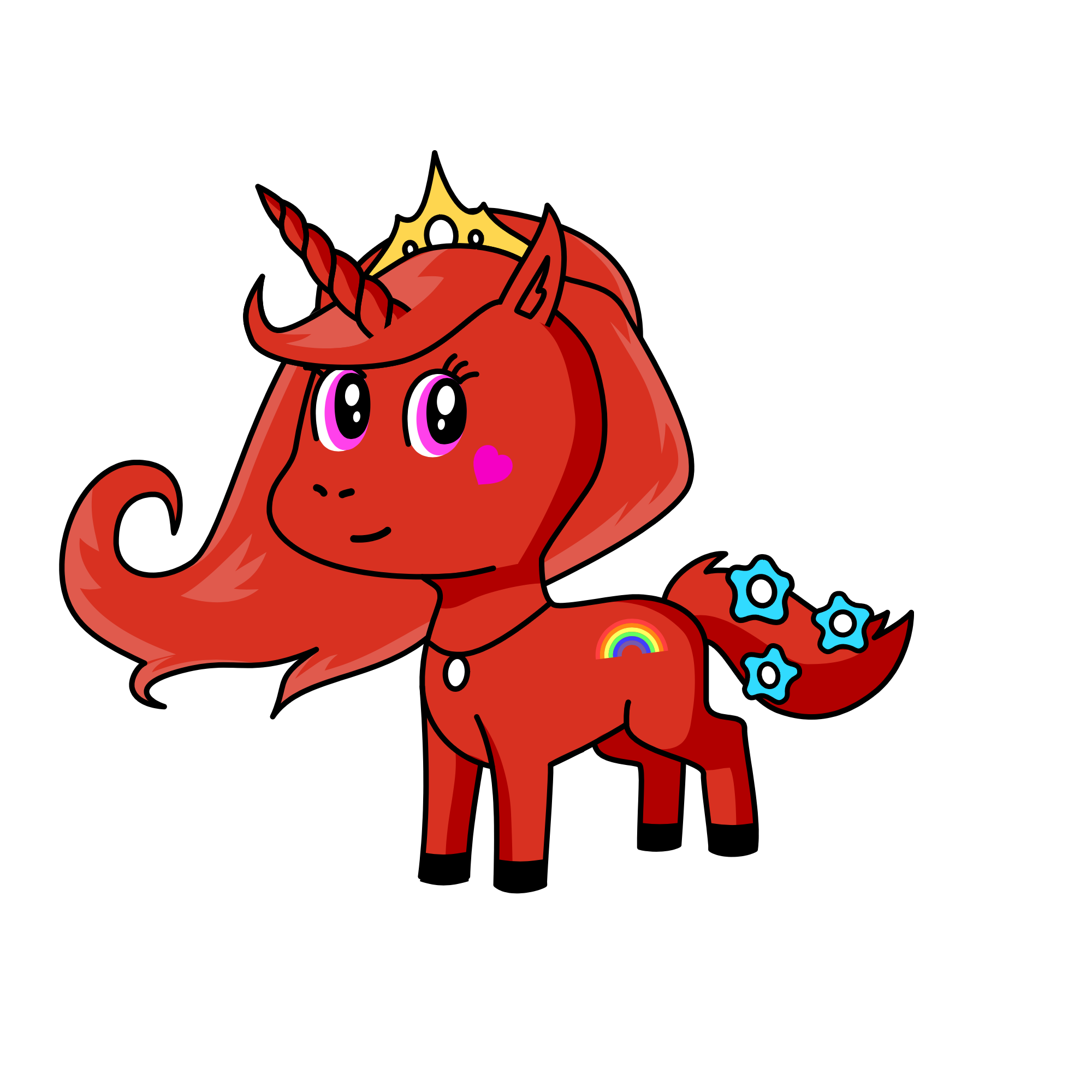 Crown Rose, the unicorn