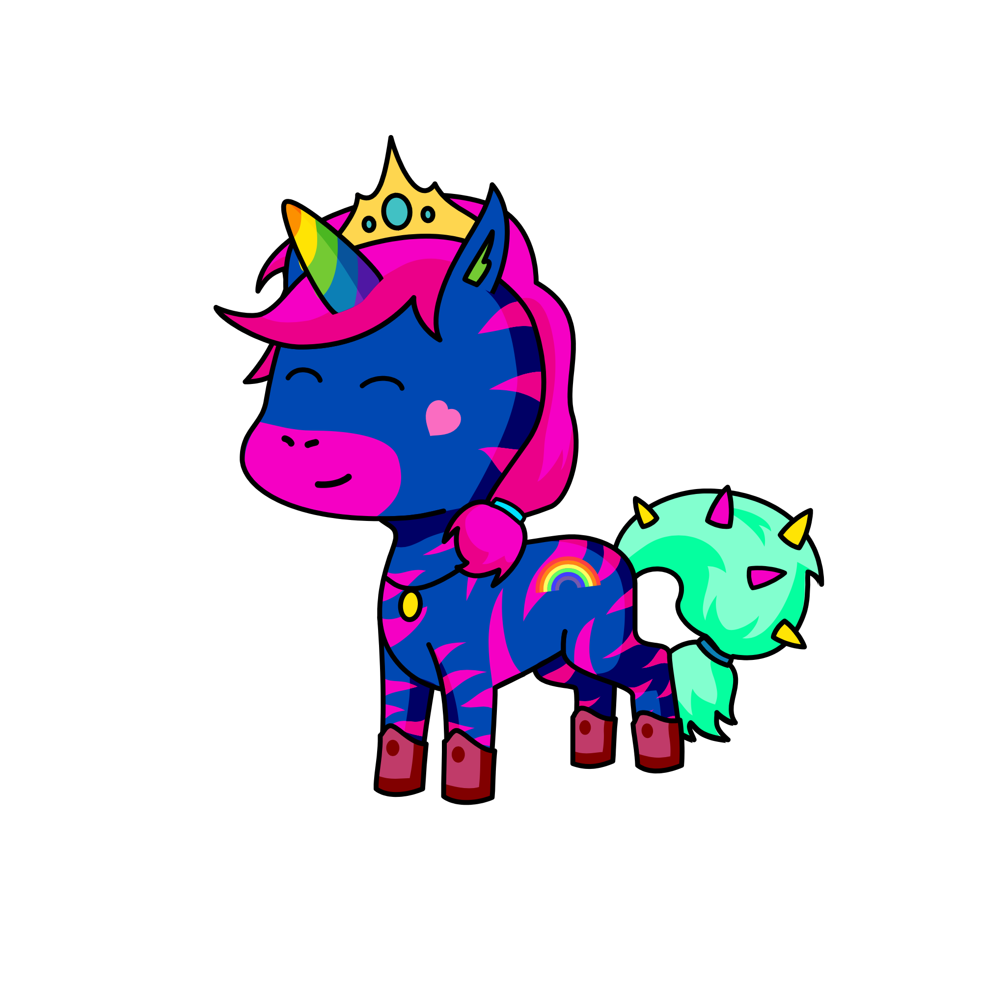 Rainbow , the unicorn