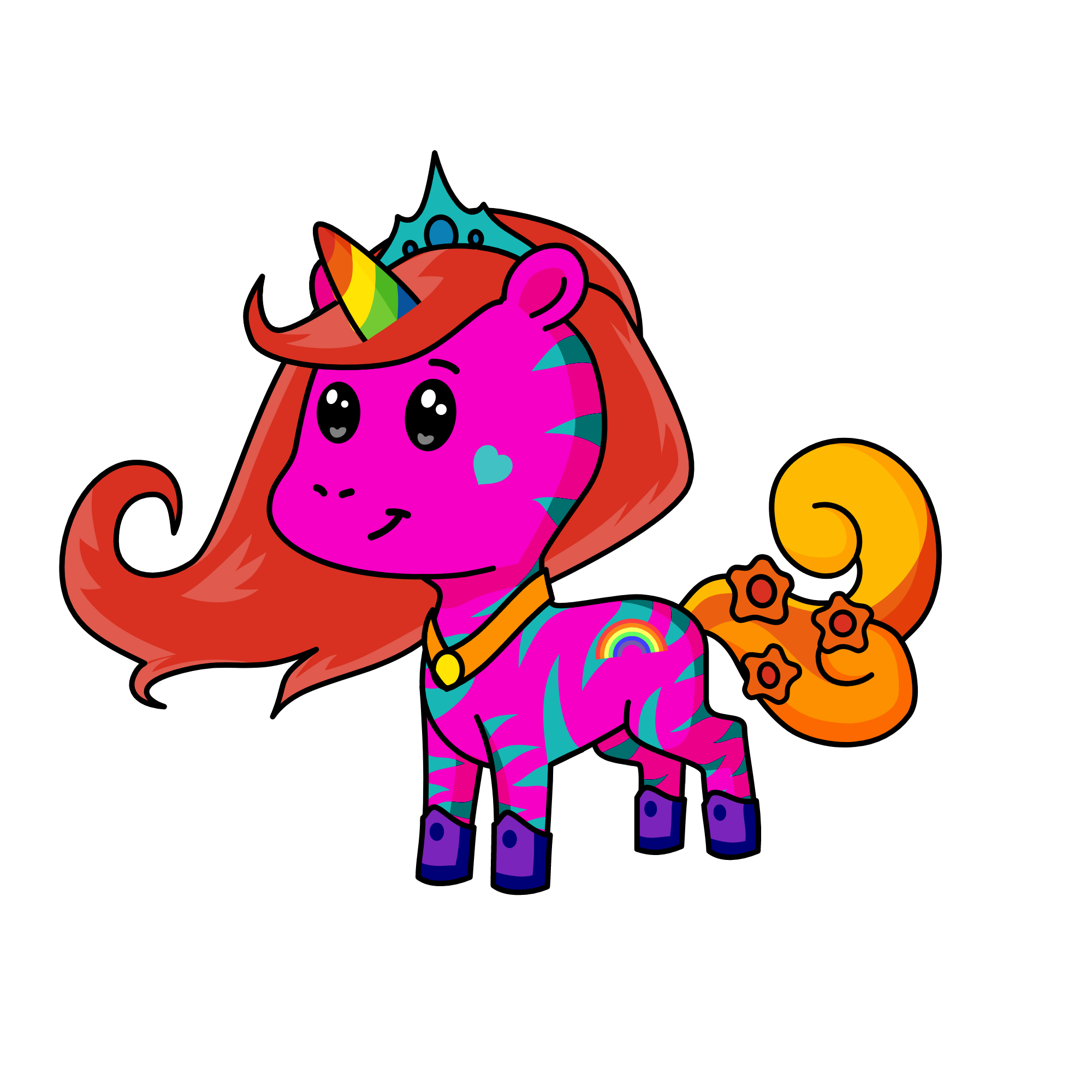 RAINBOW , the unicorn