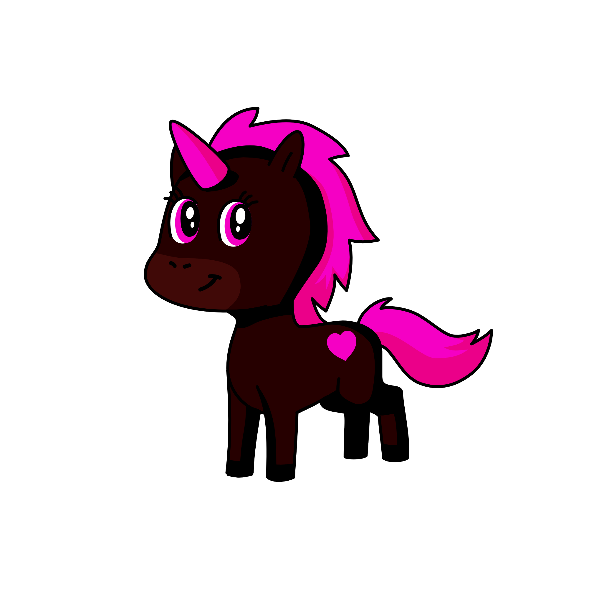 Dark Beauty, the unicorn