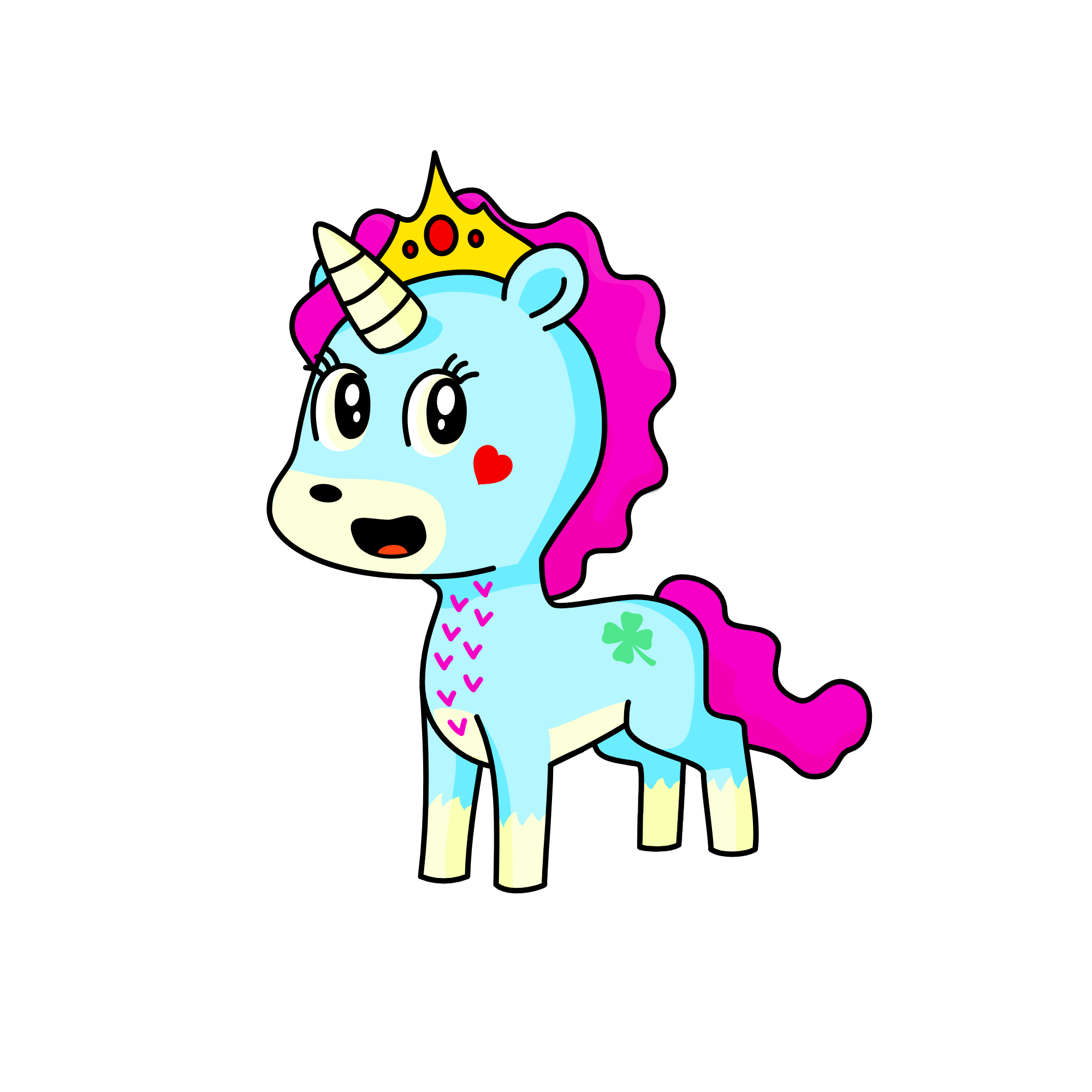 Lovey Golden Glisser, the unicorn