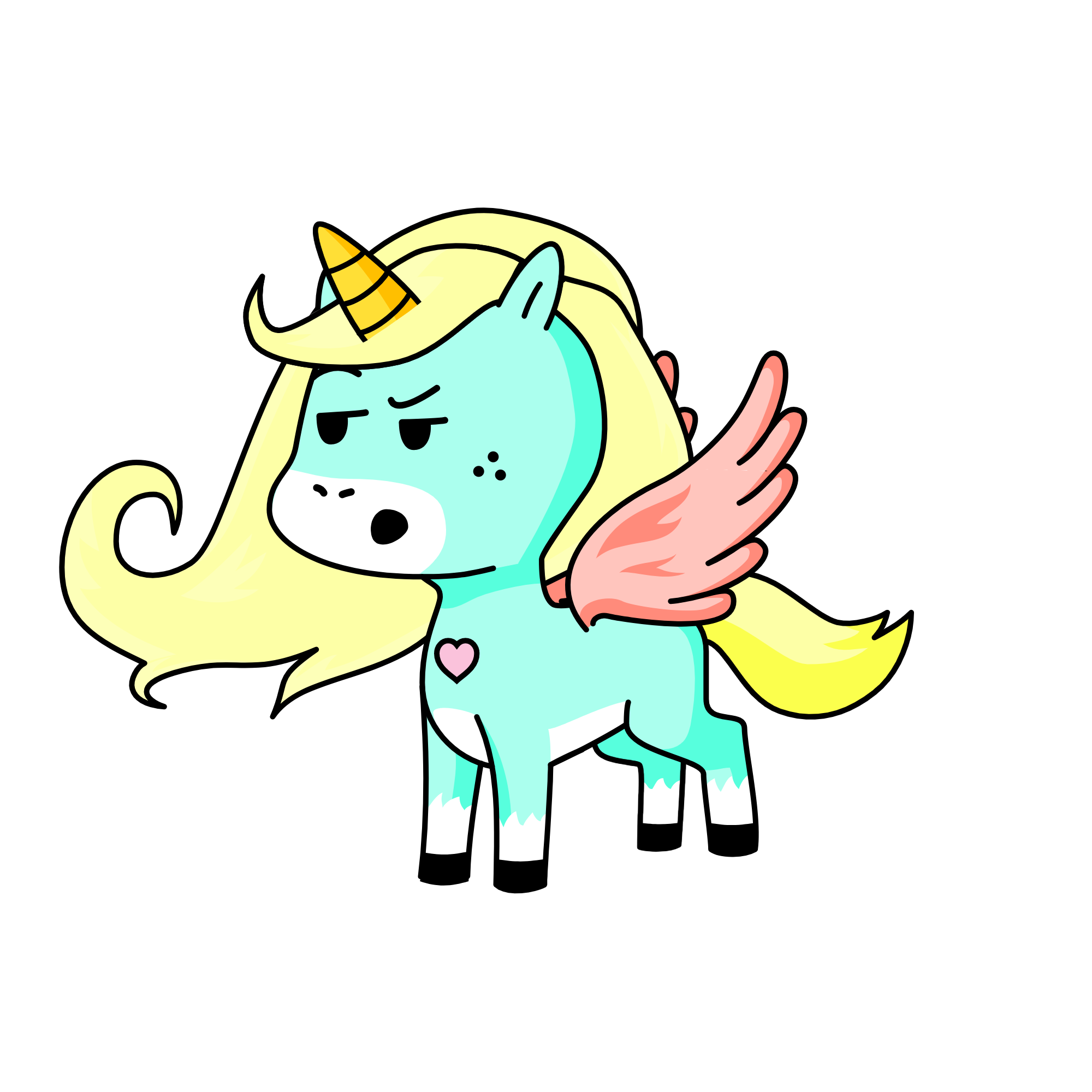 candy, the unicorn