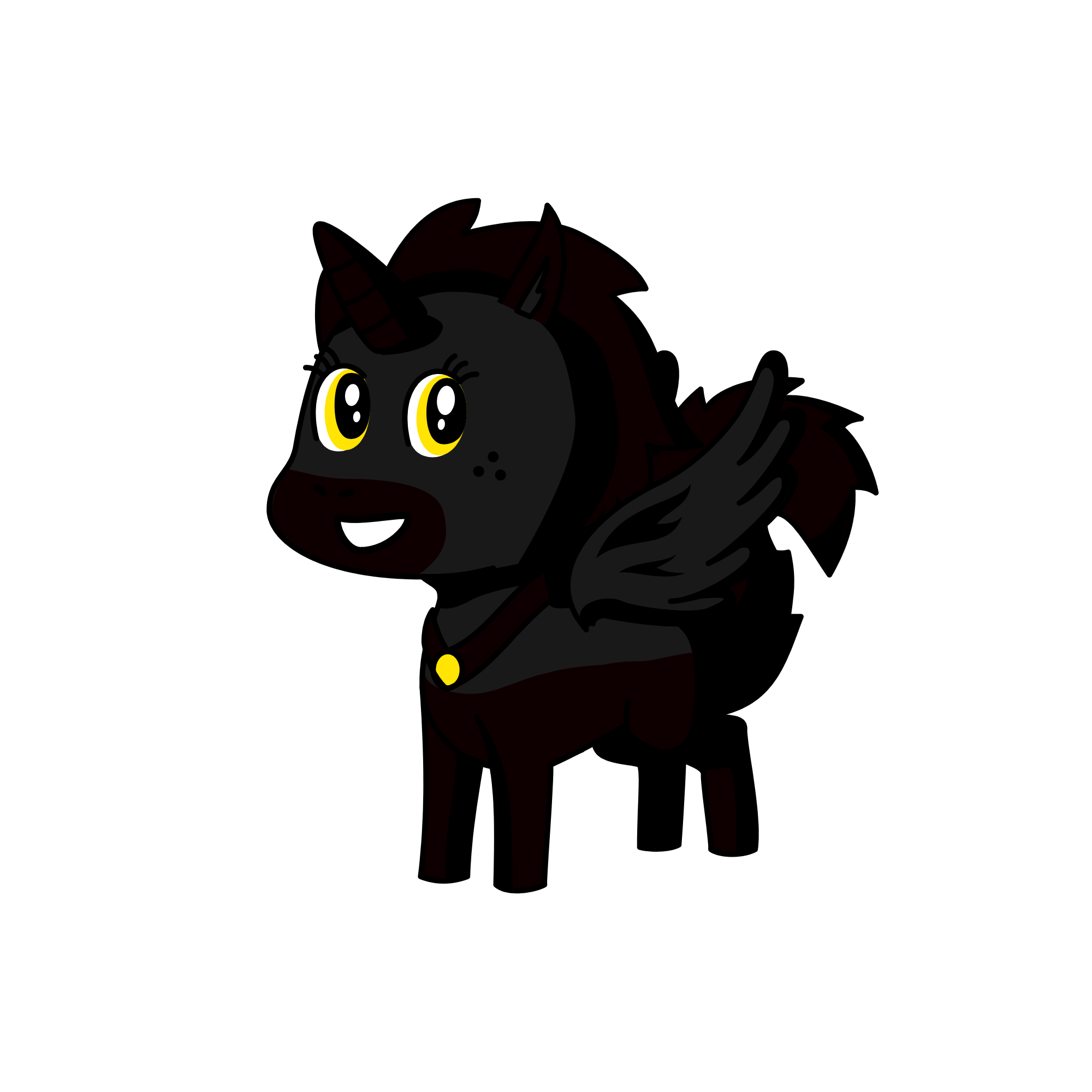 The Dark Night, the unicorn