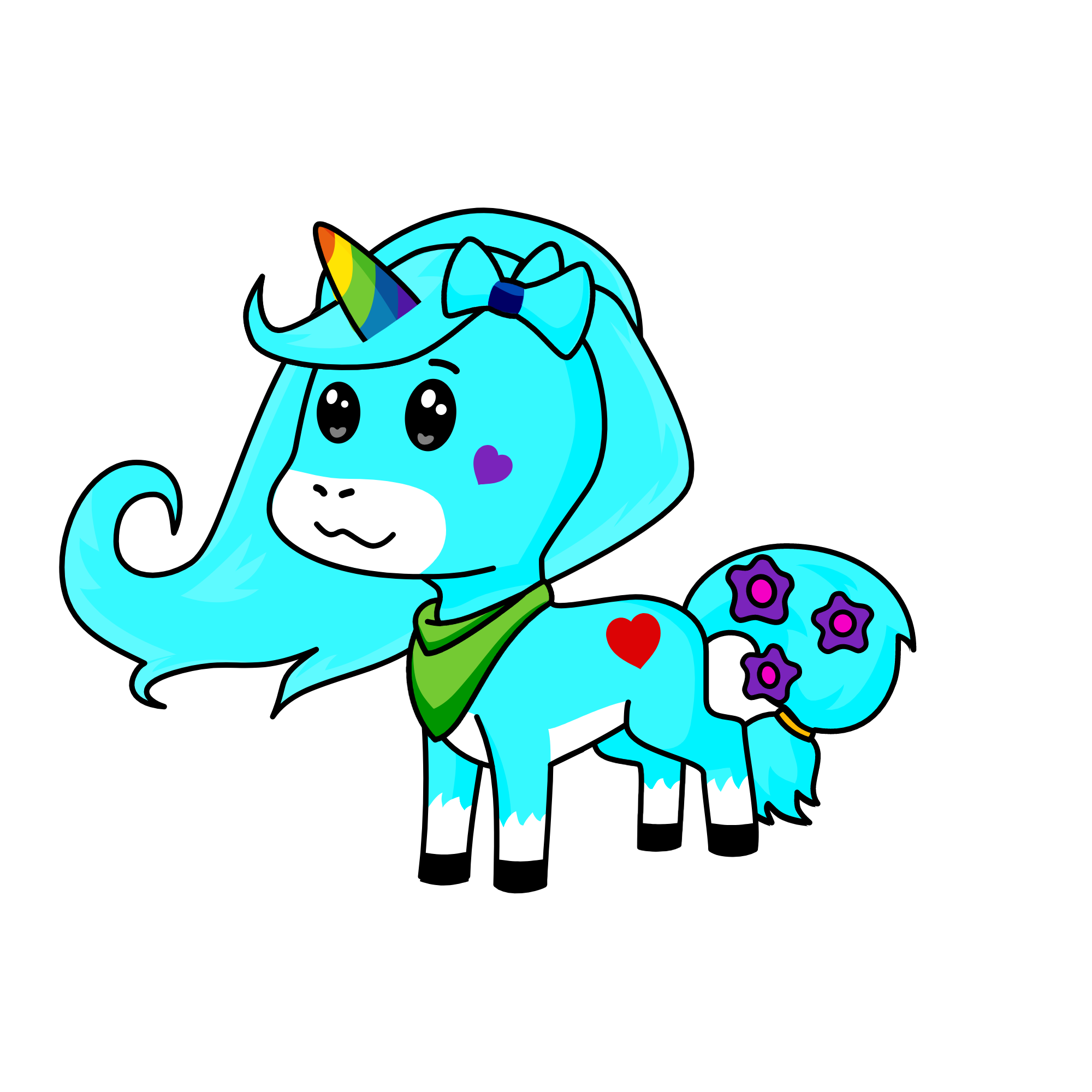 PRINCESS SNOW, the unicorn